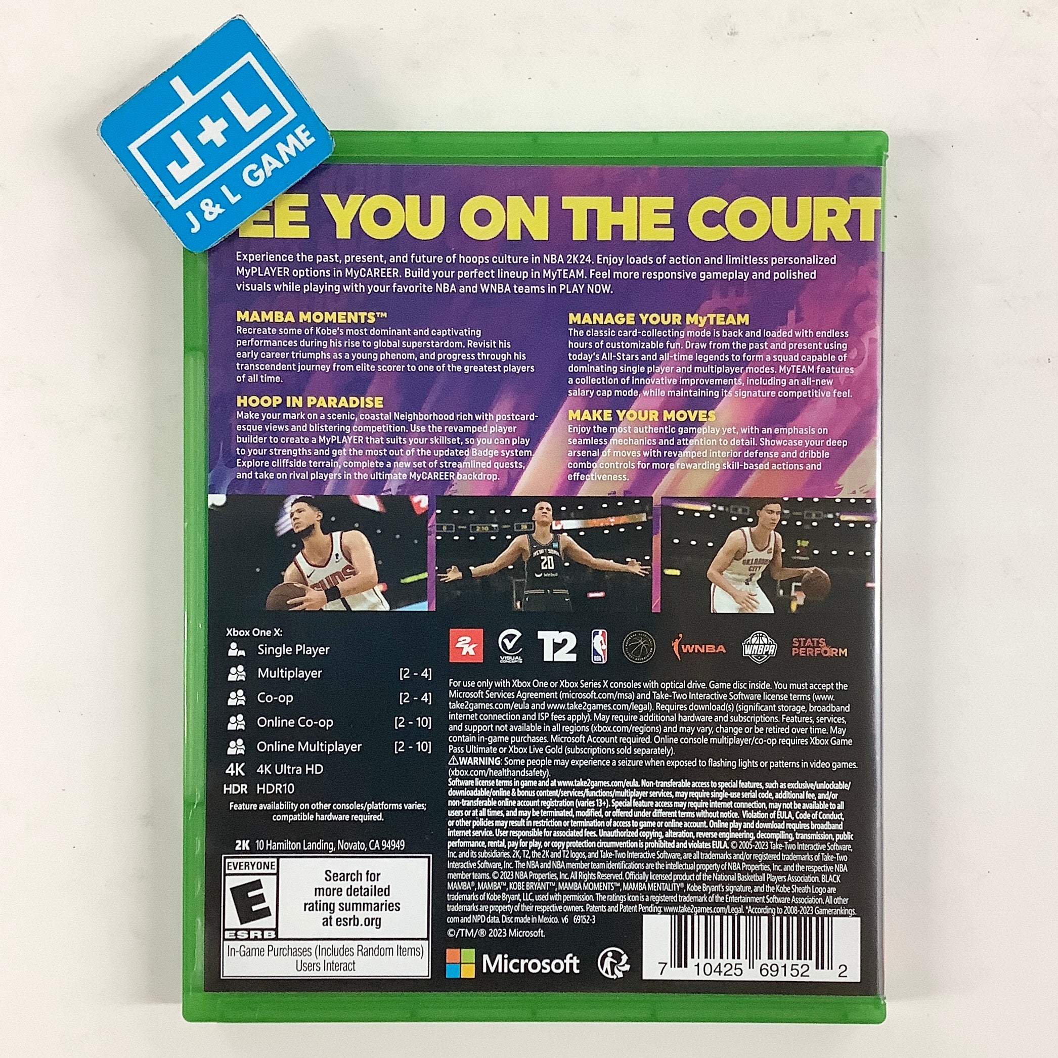 NBA 2K24 (Kobe Bryant Edition) - (XB1) Xbox One [Pre-Owned] Video Games 2K