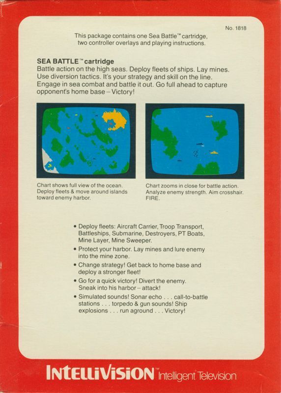 Sea Battle - (INTV) Intellivision [Pre-Owned] Video Games Intellivision Productions   