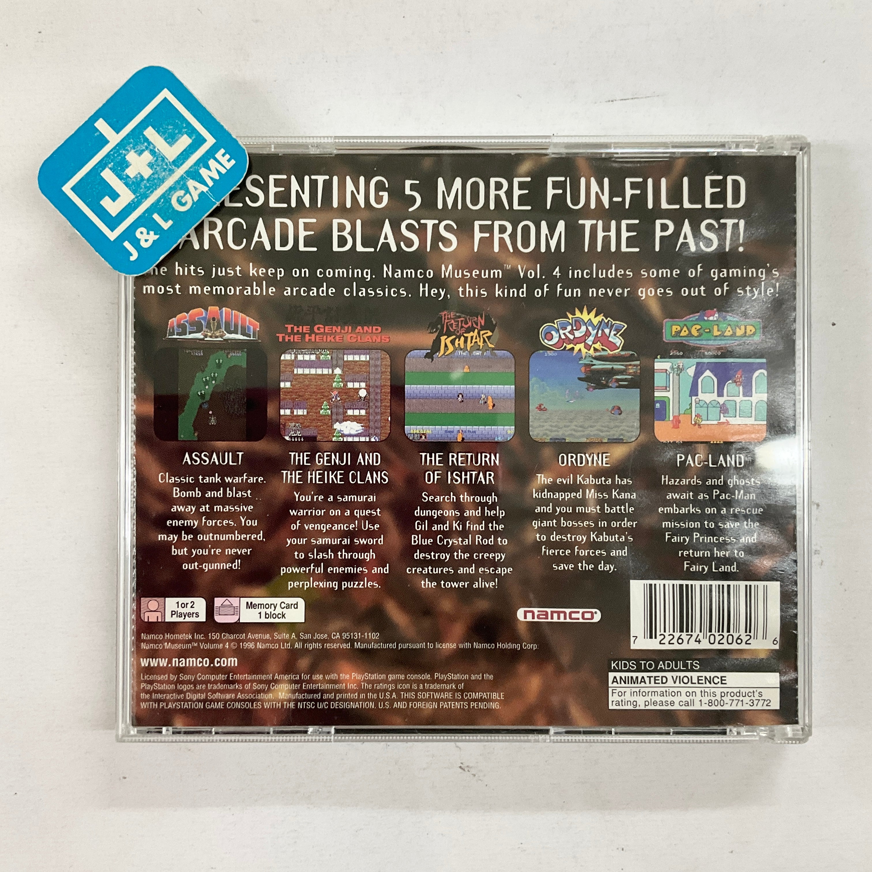 Namco Museum Vol. 4 - (PS1) PlayStation 1 [Pre-Owned] | J&L Game