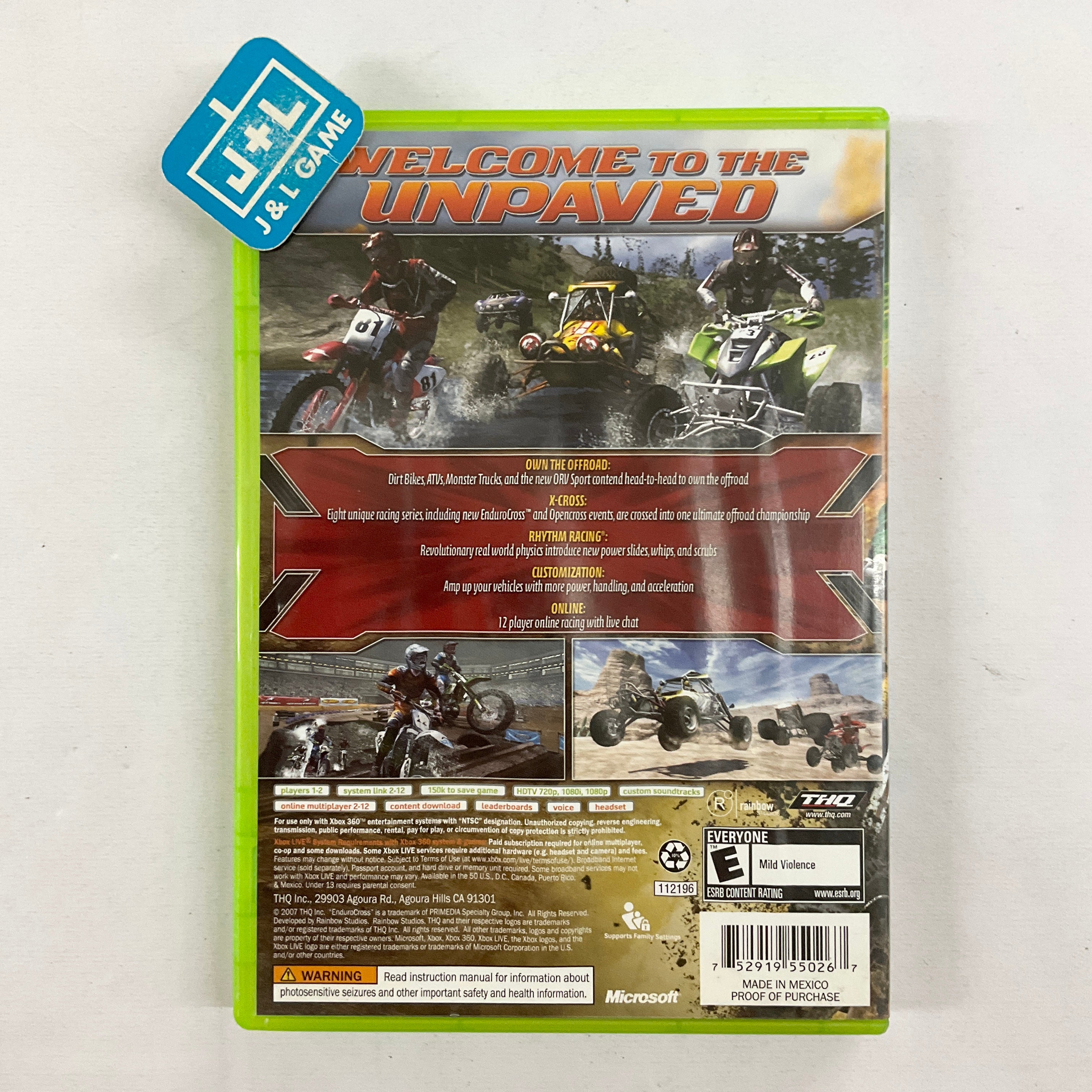 MX vs. ATV Untamed - Xbox 360 [Pre-Owned] Video Games THQ   