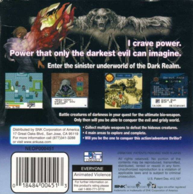 Dark Arms - SNK NeoGeo Pocket Color [Pre-Owned] Video Games SNK   