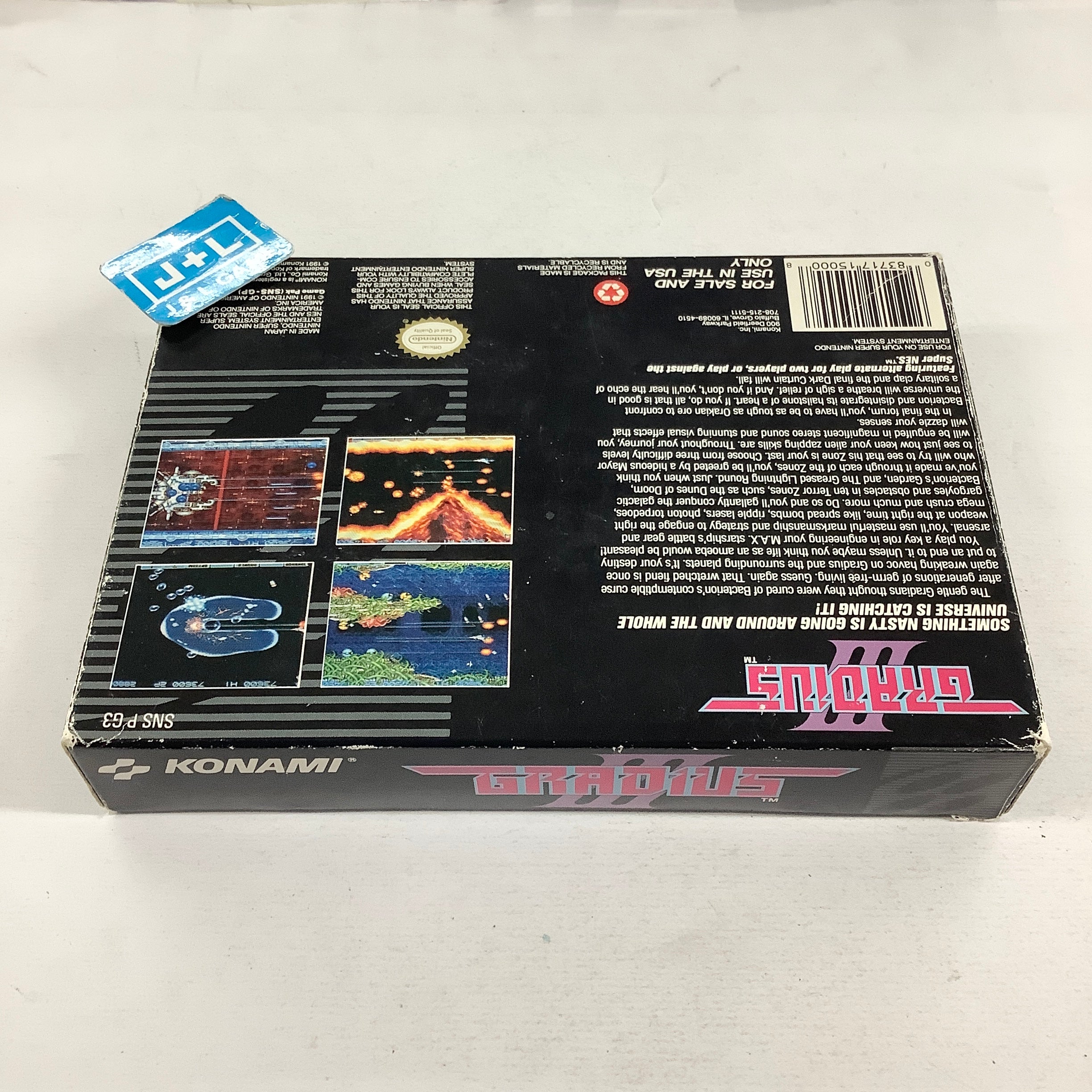 Gradius III - (SNES) Super Nintendo [Pre-Owned] Video Games Konami
