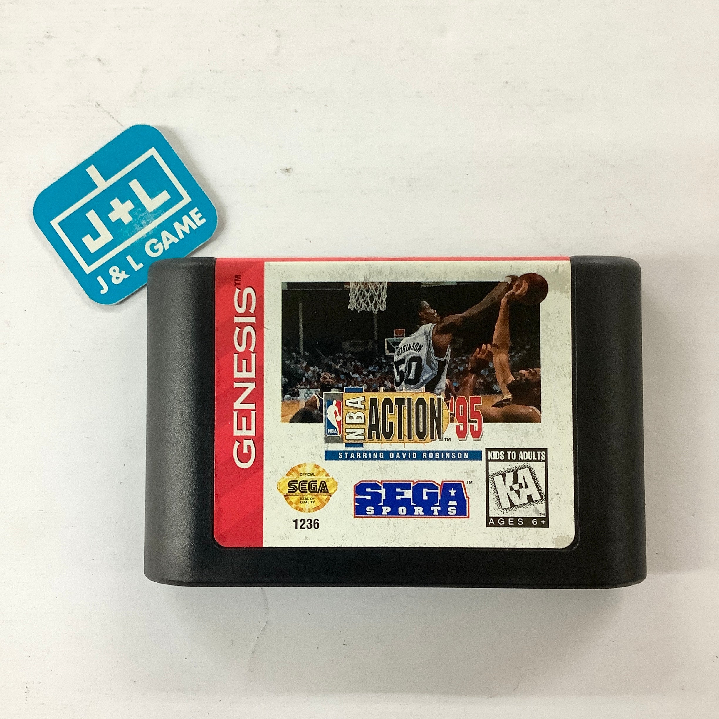 NBA Action '95 starring David Robinson - (SG) SEGA Genesis [Pre-Owned] Video Games Sega   