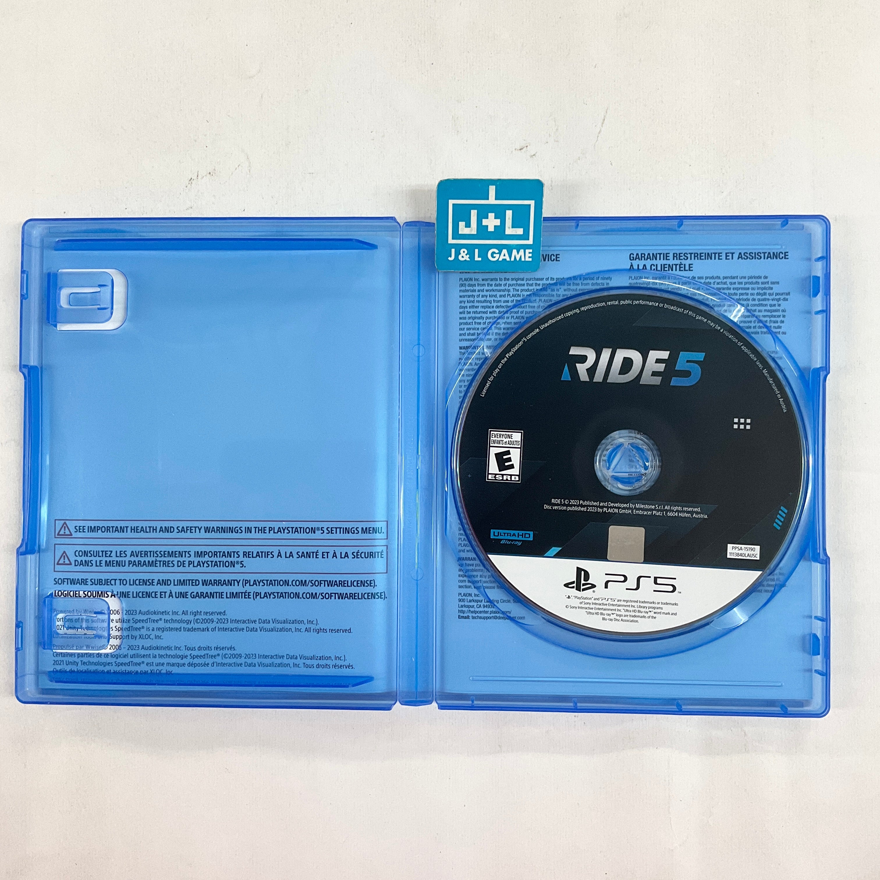 RIDE 5 - (PS5) PlayStation 5 [Pre-Owned] Video Games Milestone S.r.l