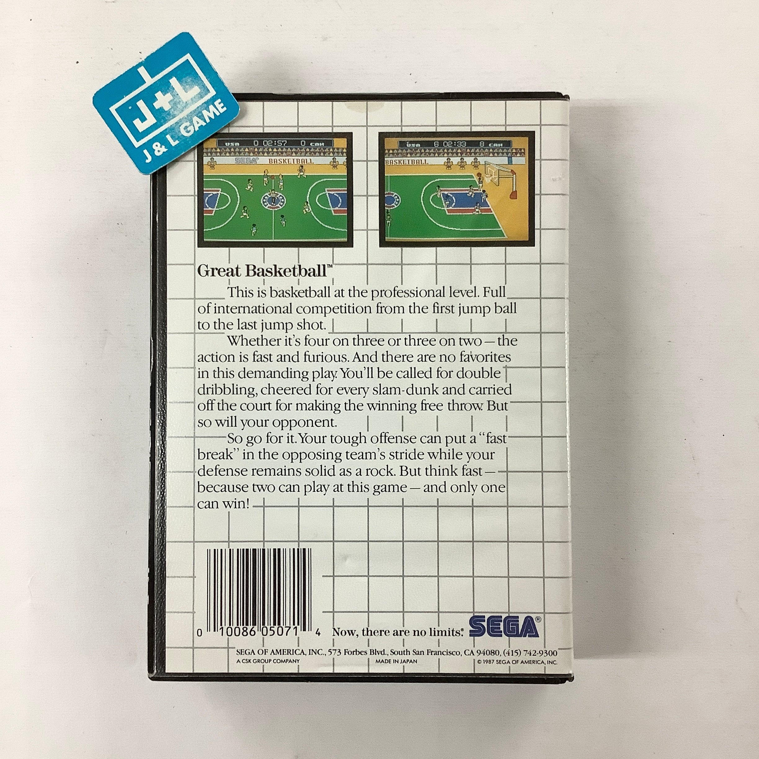 Great Basketball - SEGA Master System [Pre-Owned] Video Games Sega   