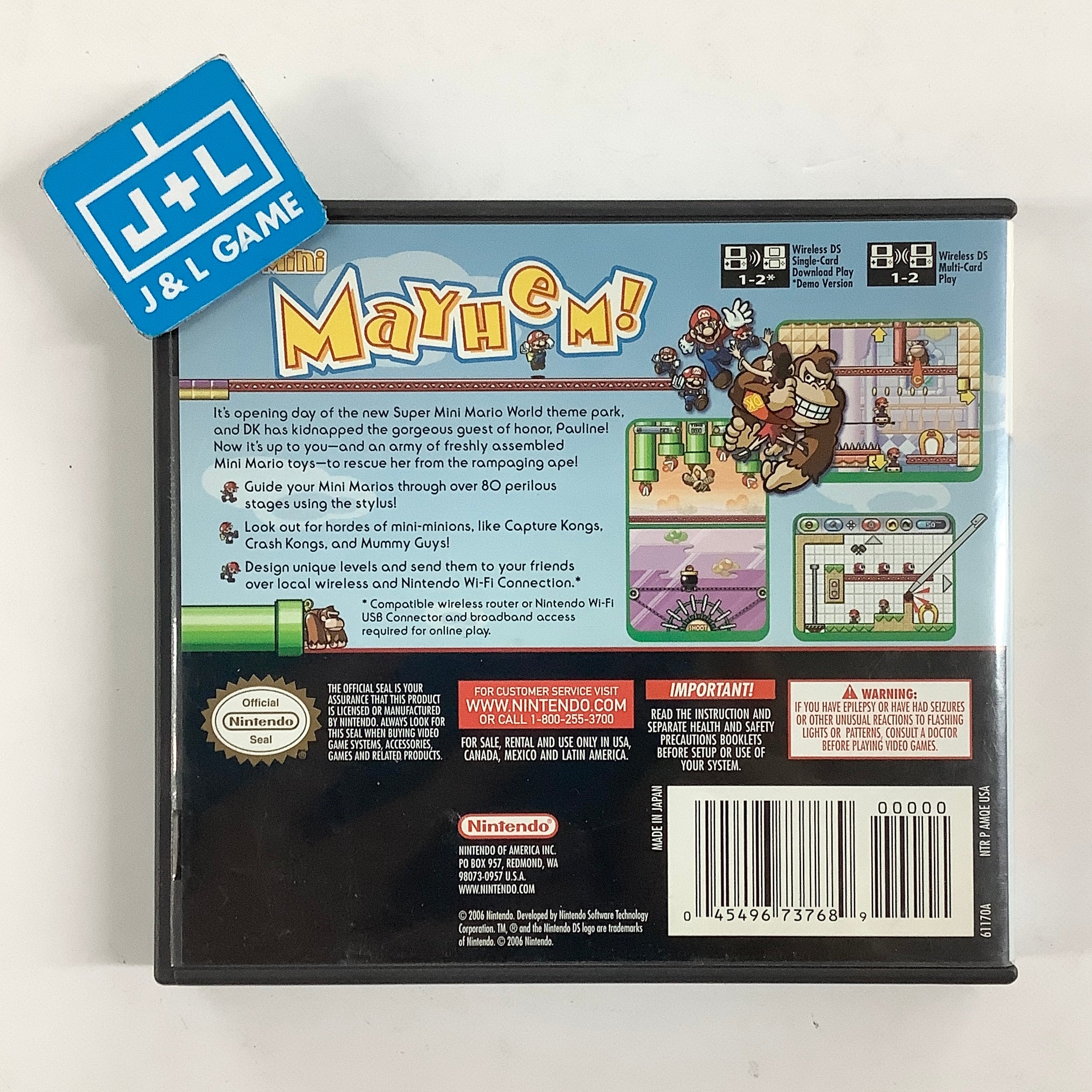 Mario vs. Donkey Kong 2: March of the Minis - (NDS) Nintendo DS [Pre-Owned] Video Games Nintendo
