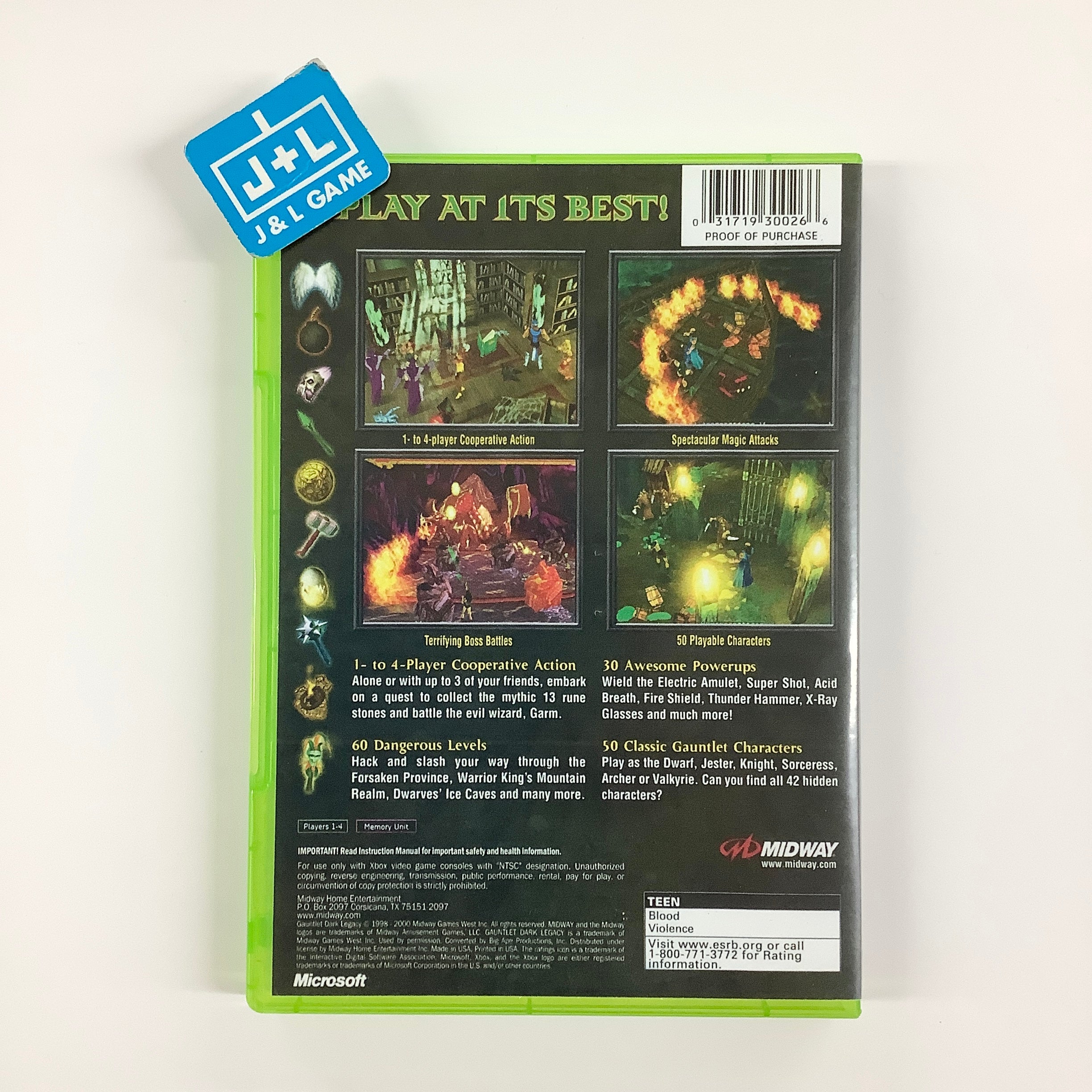 Gauntlet: Dark Legacy - (XB) Xbox [Pre-Owned] Video Games Midway
