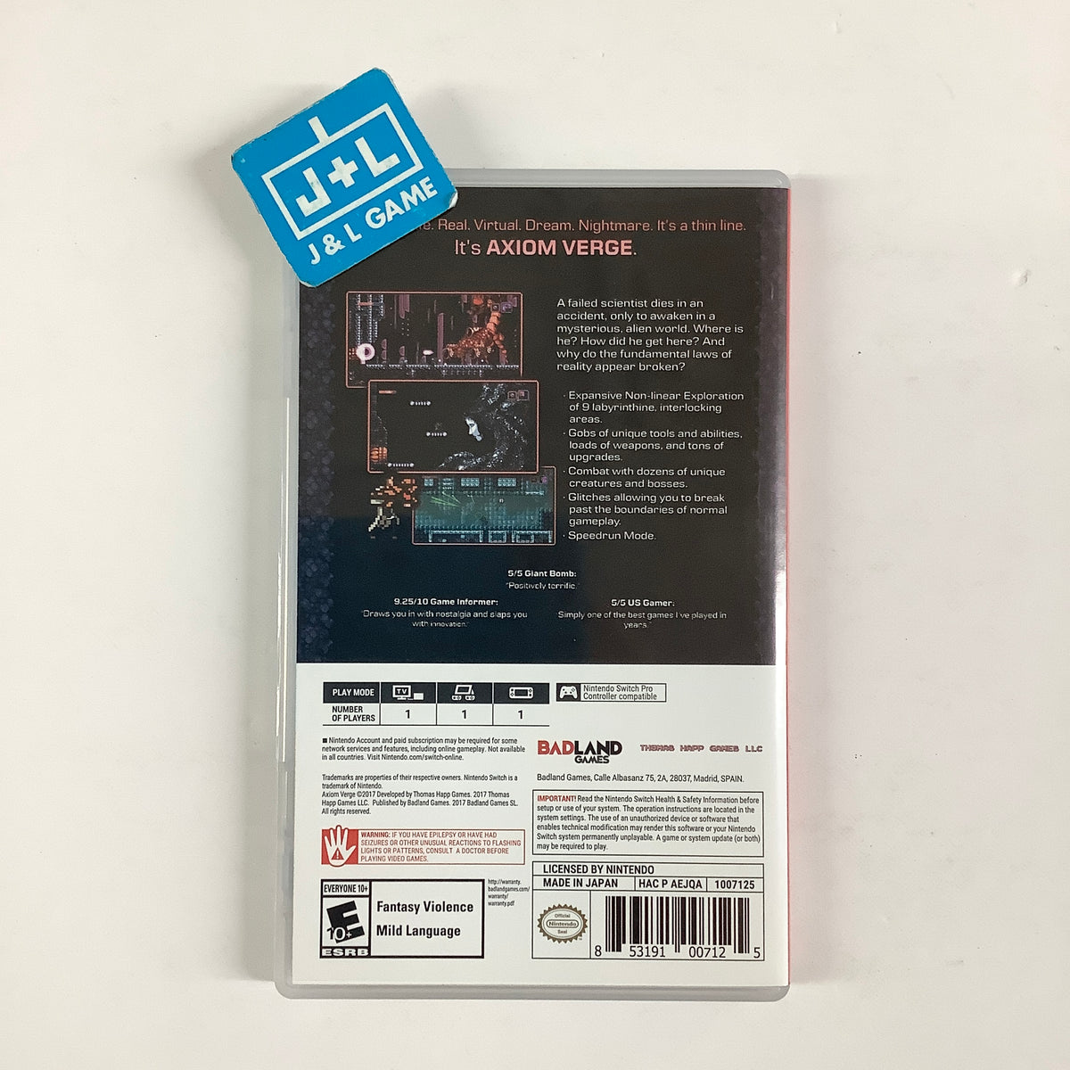 Axiom Verge: Multiverse Edition - (NSW) Nintendo Switch [Pre-Owned] Video Games Badland Games