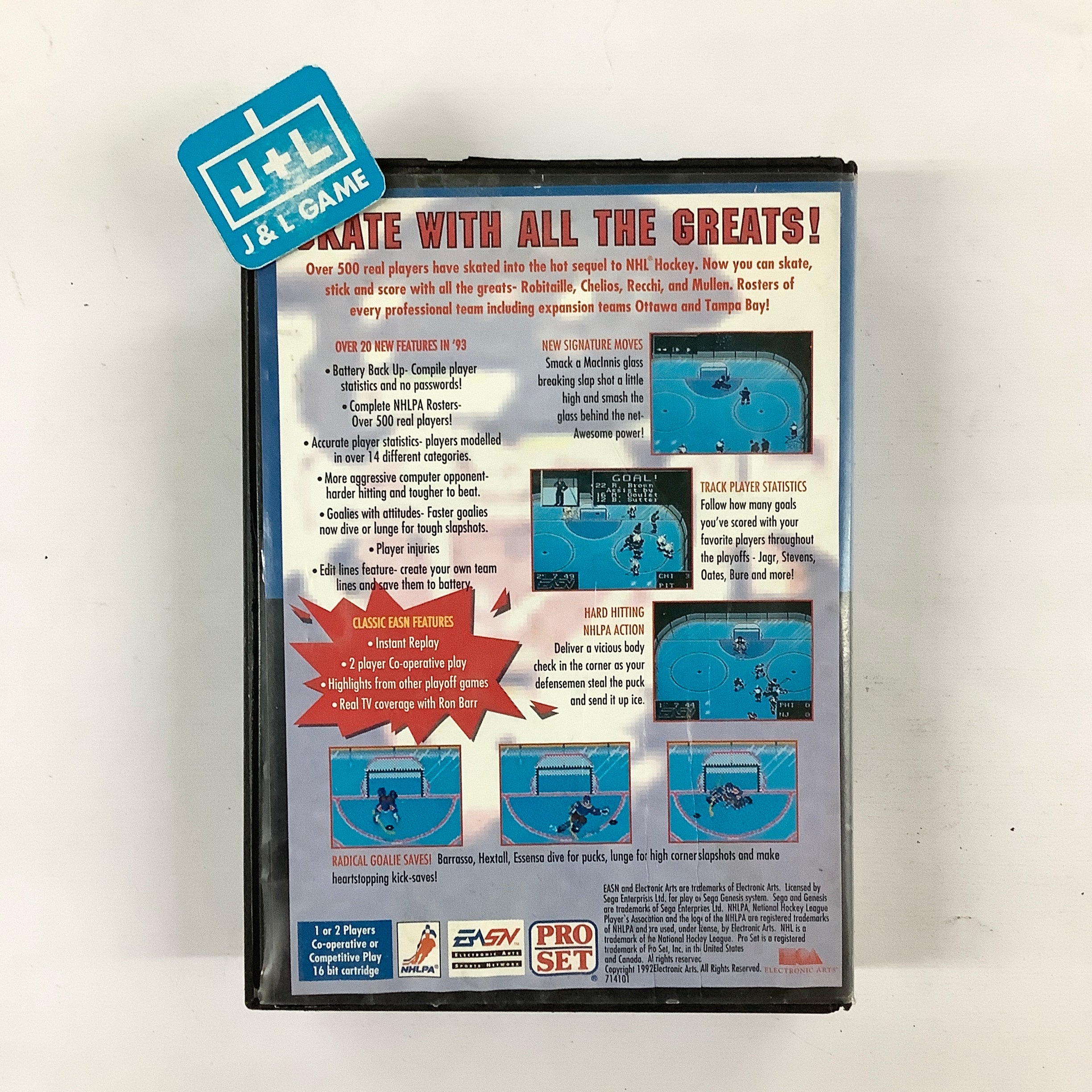 NHLPA Hockey 93 - (SG) SEGA Genesis [Pre-Owned] Video Games EA Sports   