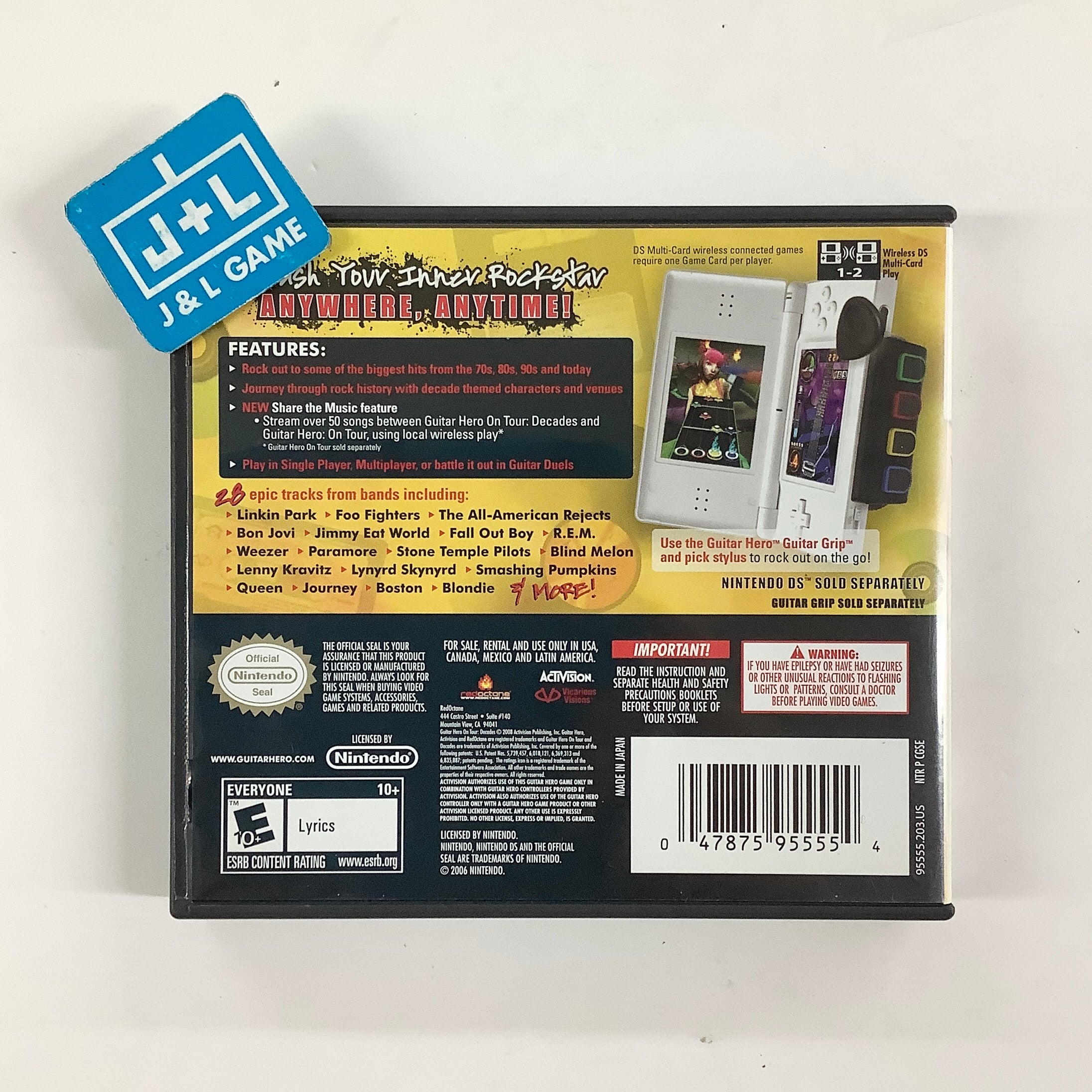Guitar Hero: On Tour Decades - (NDS) Nintendo DS [Pre-Owned] Video Games Activision