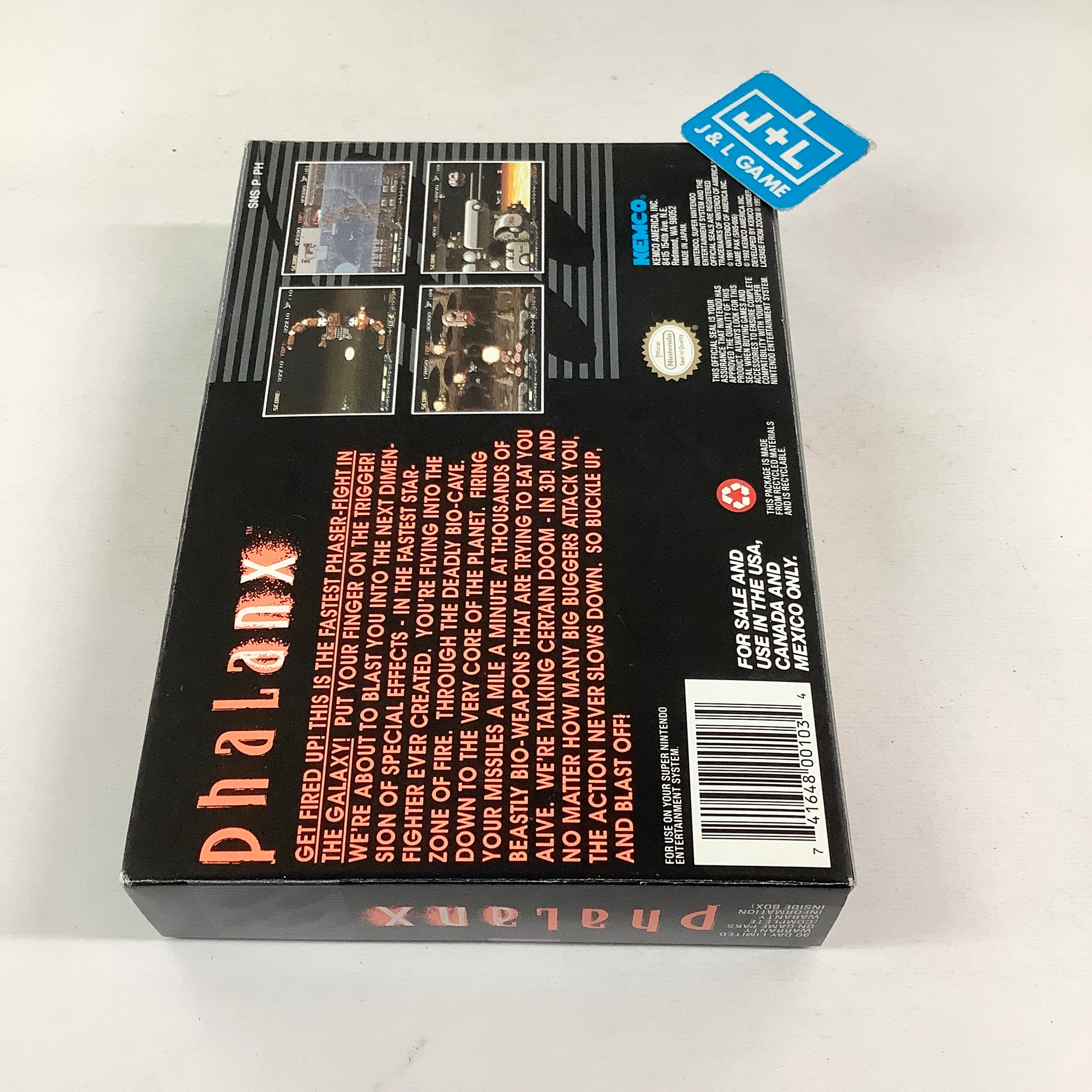 Phalanx - (SNES) Super Nintendo [Pre-Owned] Video Games Kemco