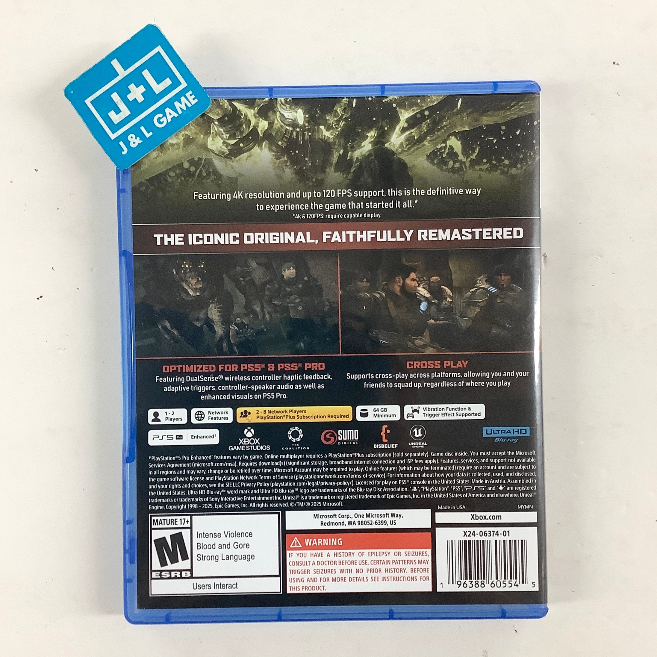 Gears of War: Reloaded – (PS5) PlayStation 5 [Pre-Owned] Video Games Xbox Game Studios