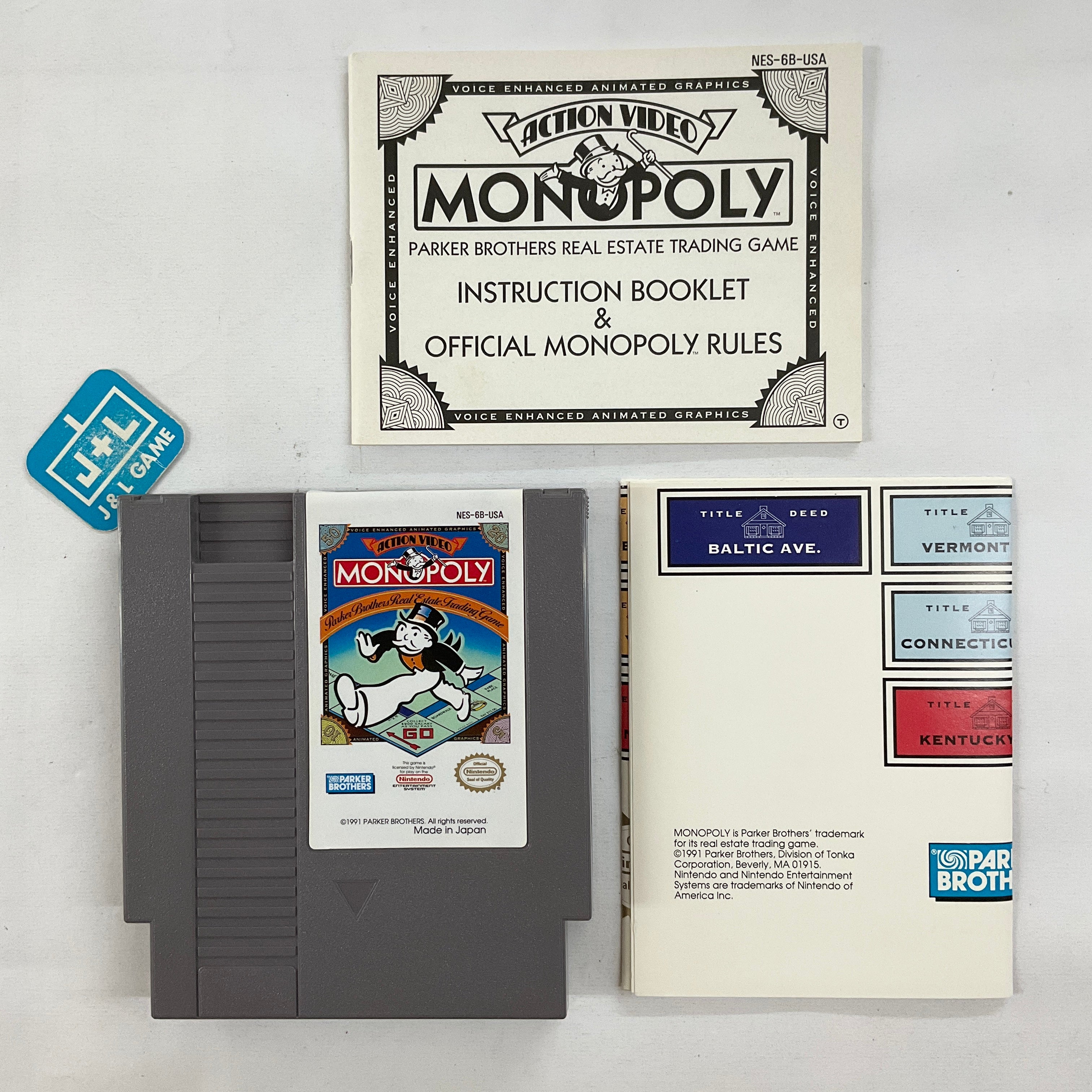 Monopoly - (NES) Nintendo Entertainment System [Pre-Owned] Video Games Parker Brothers   