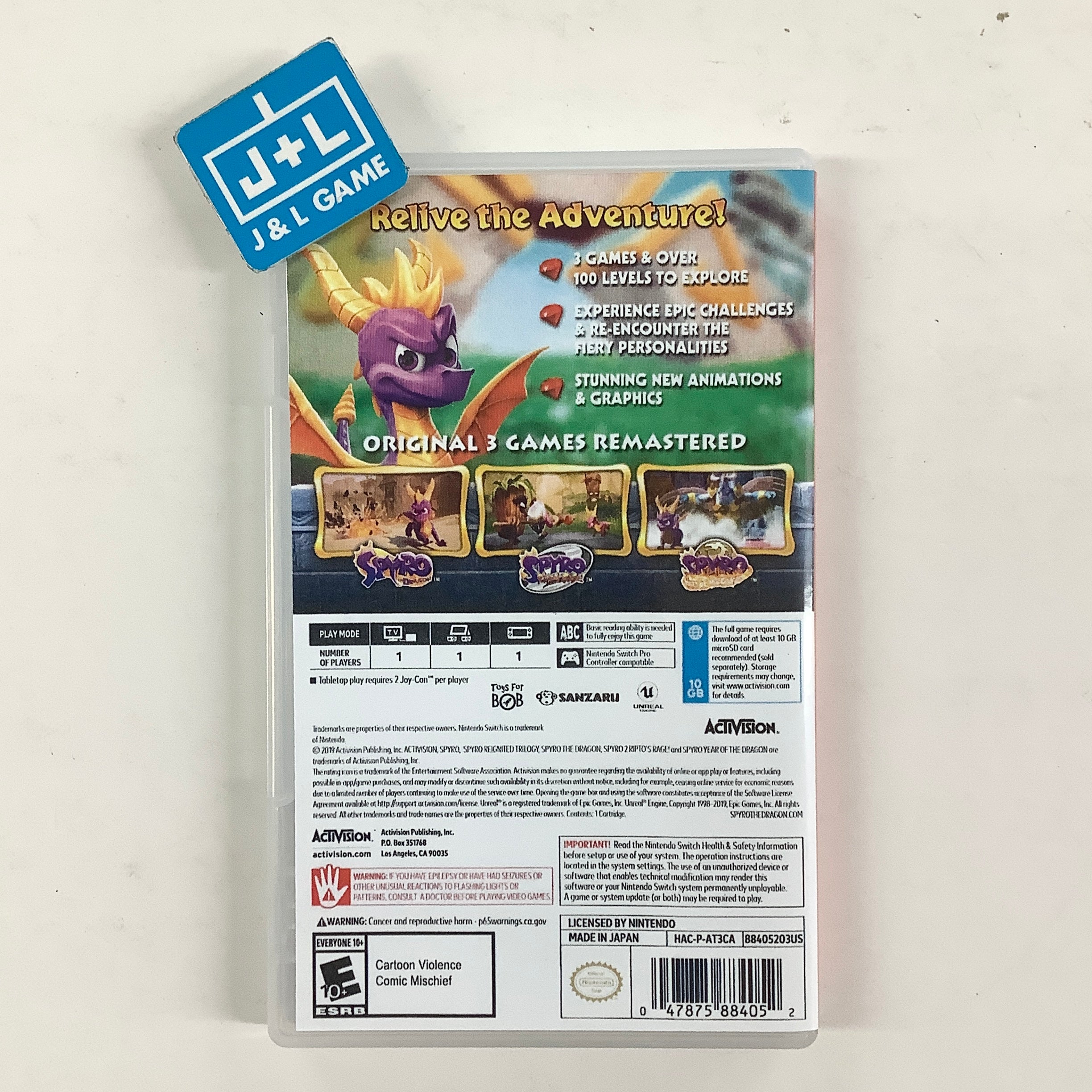 Spyro Reignited Trilogy - (NSW) Nintendo Switch [Pre-Owned] Video Games Activision