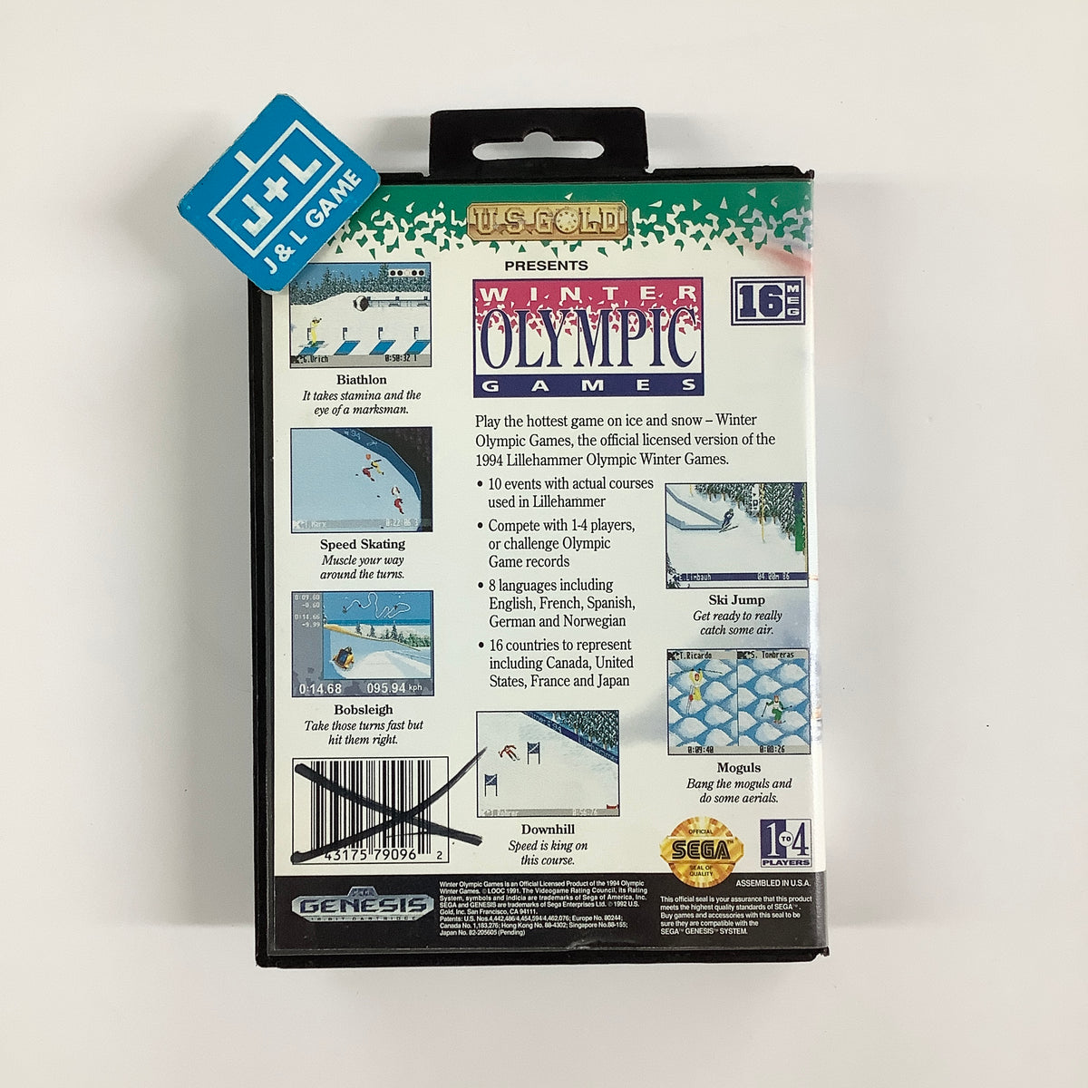 Winter Olympic Games: Lillehammer '94 - (SG) SEGA Genesis [Pre-Owned] Video Games U.S. Gold