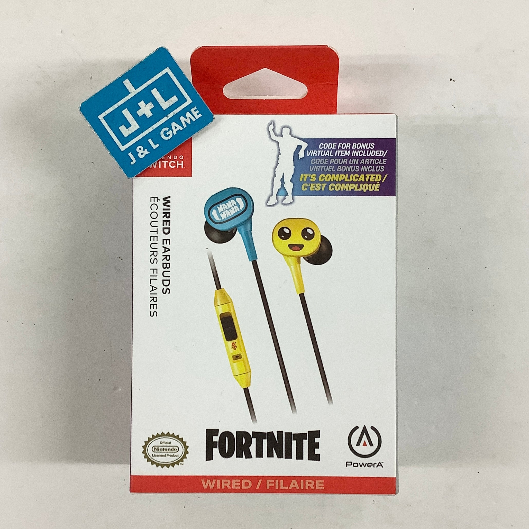 PowerA Wired Earbuds (Fortnite Peely) - (NSW) Nintendo Switch ACCESSORIES PowerA
