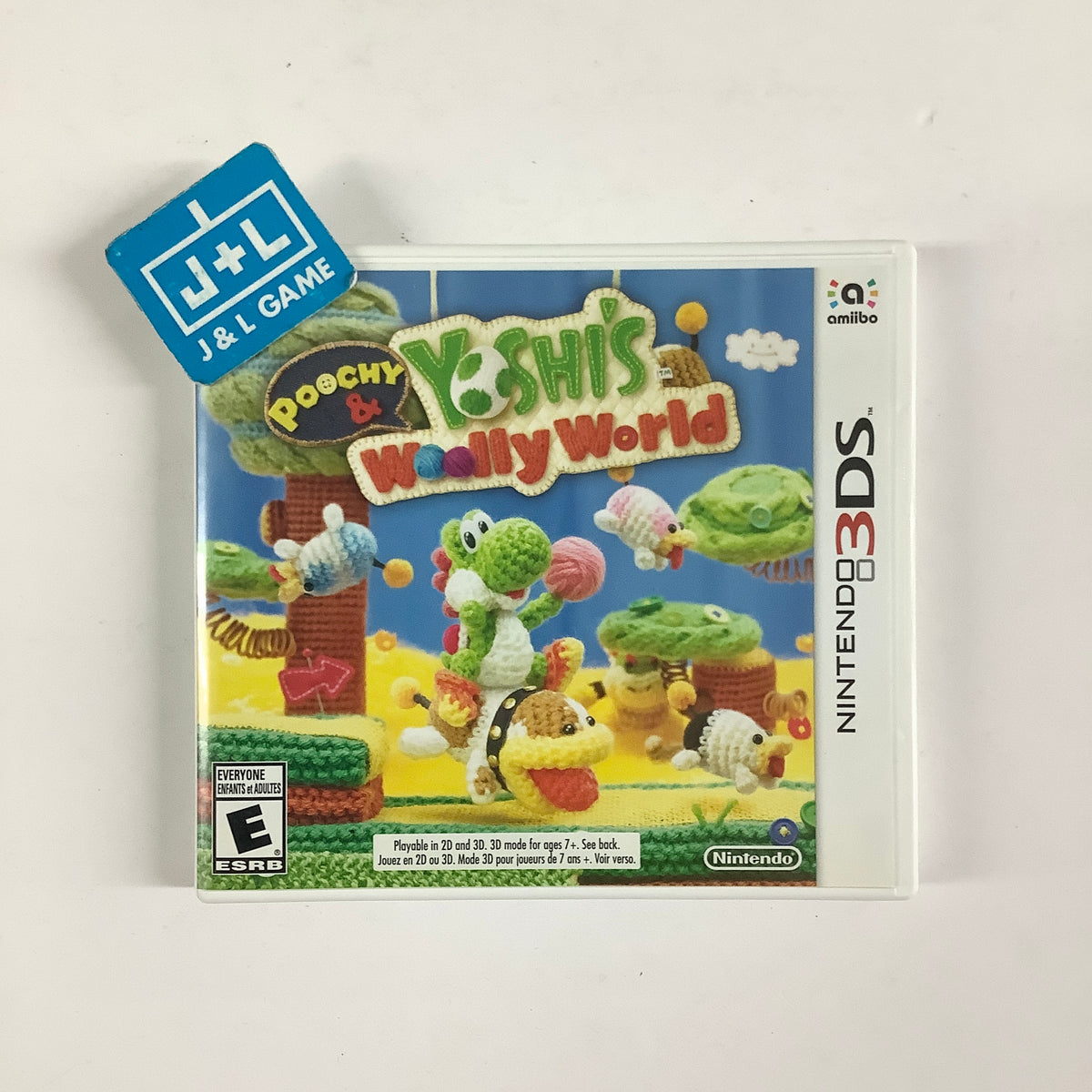 Poochy & Yoshi's Woolly World + Yarn Yoshi amiibo - Nintendo 3DS [Pre-Owned]