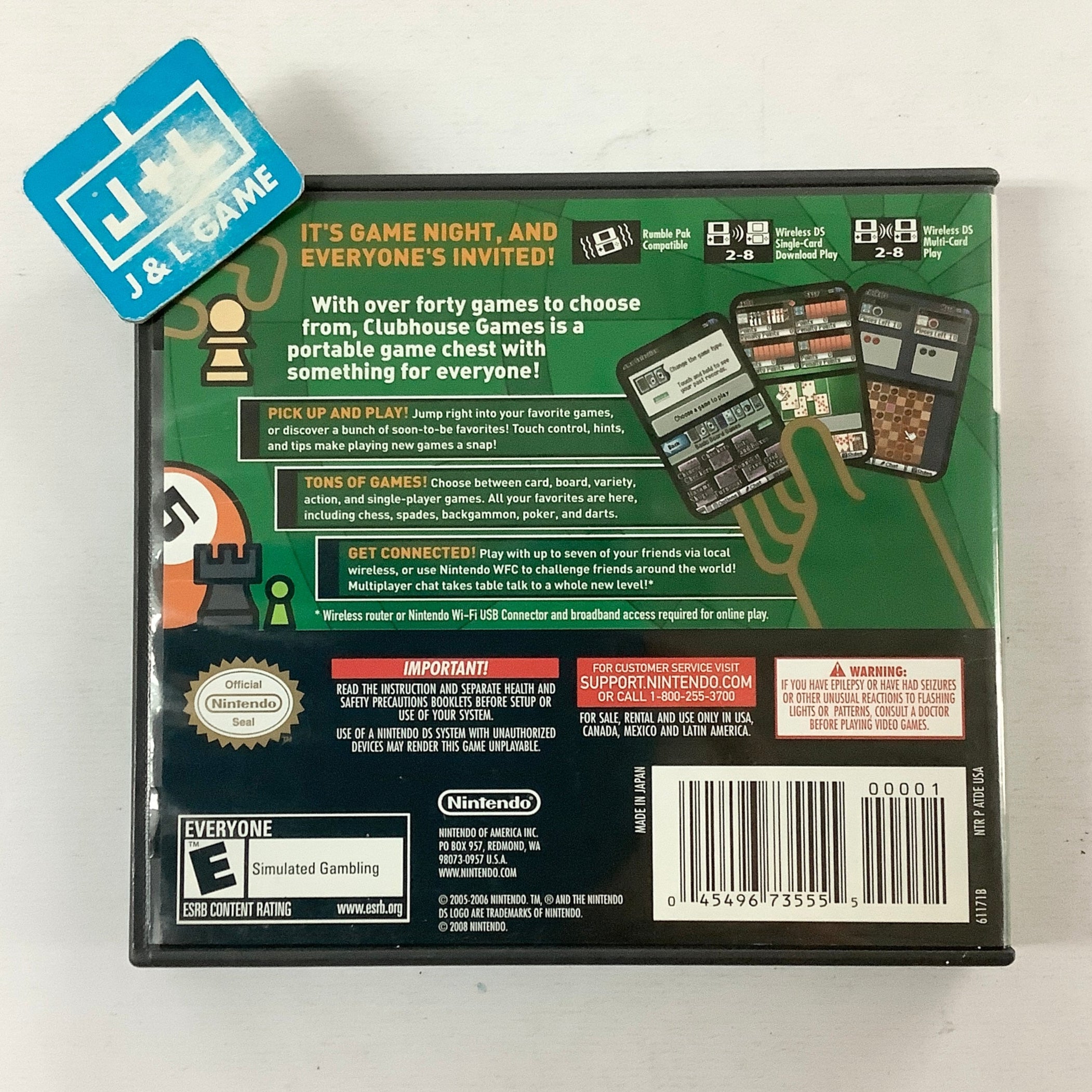 Clubhouse Games - (NDS) Nintendo DS [Pre-Owned] Video Games Nintendo   