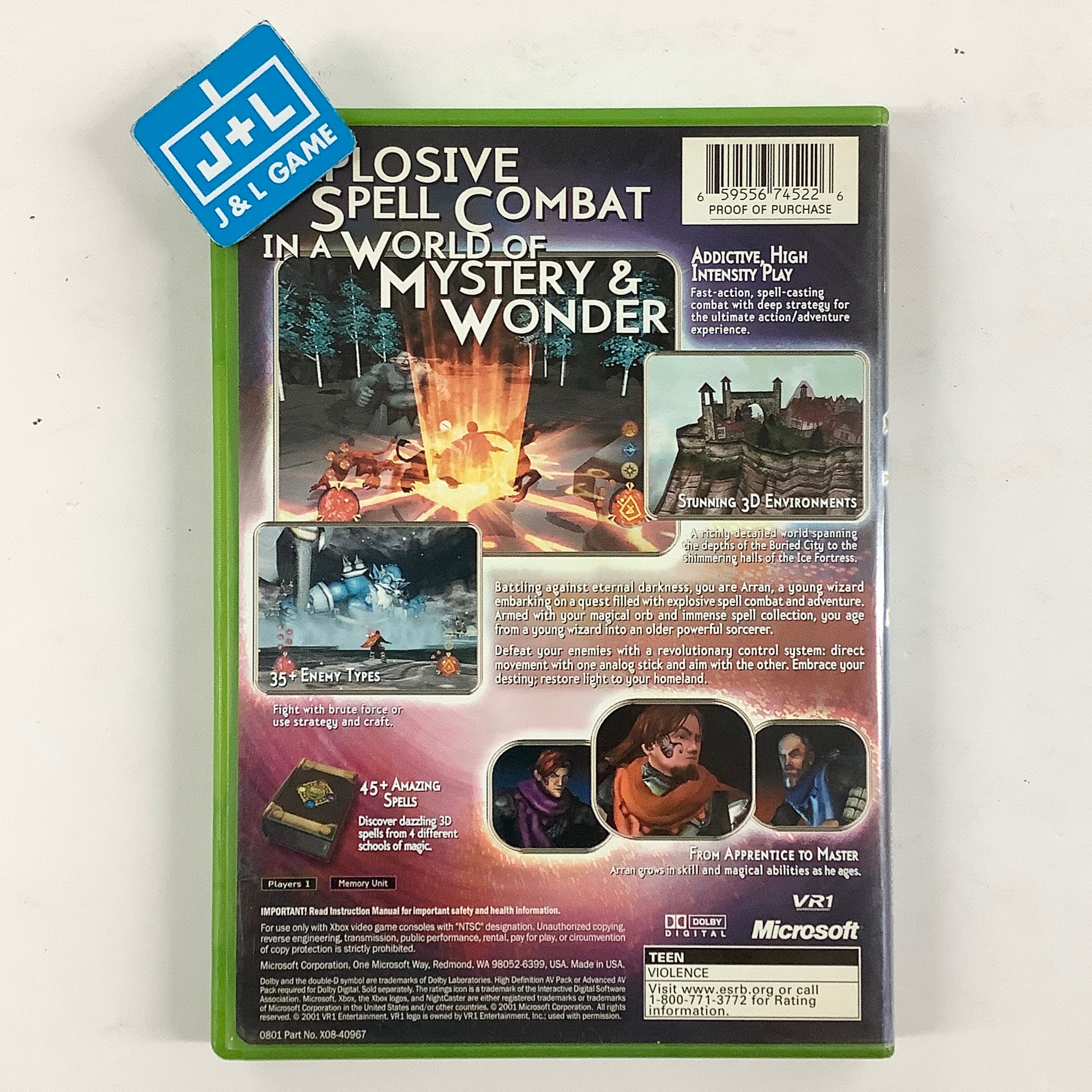 Nightcaster - (XB) Xbox [Pre-Owned] Video Games Microsoft Game Studios