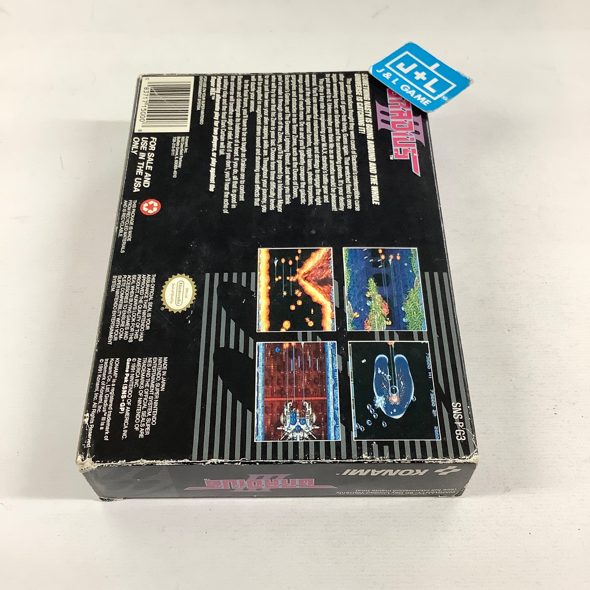 Gradius III - (SNES) Super Nintendo [Pre-Owned] Video Games Konami