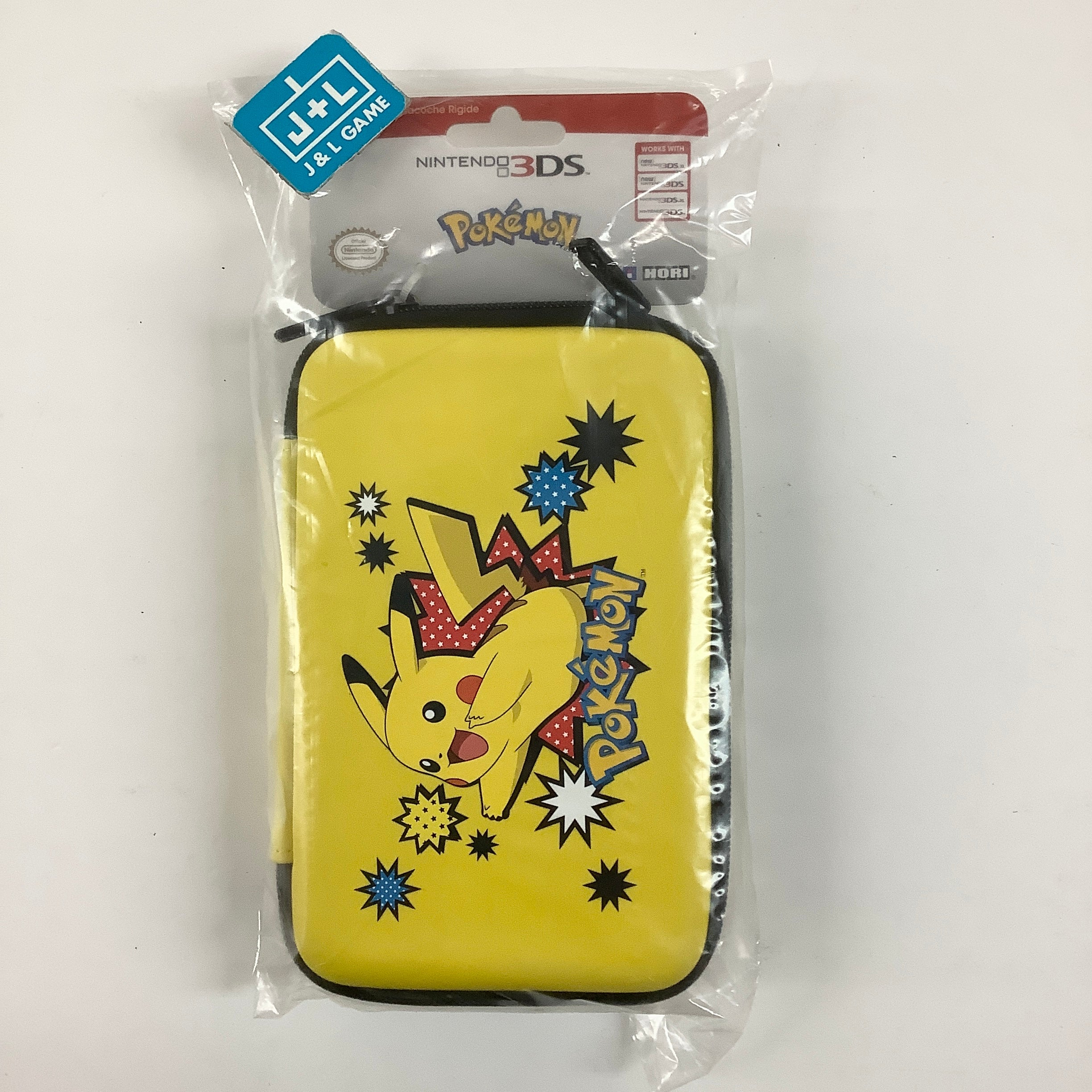 HORI Nintendo 3DS XL Hard Pouch (Pikachu) - (3DS) Nintendo 3DS Accessories HORI