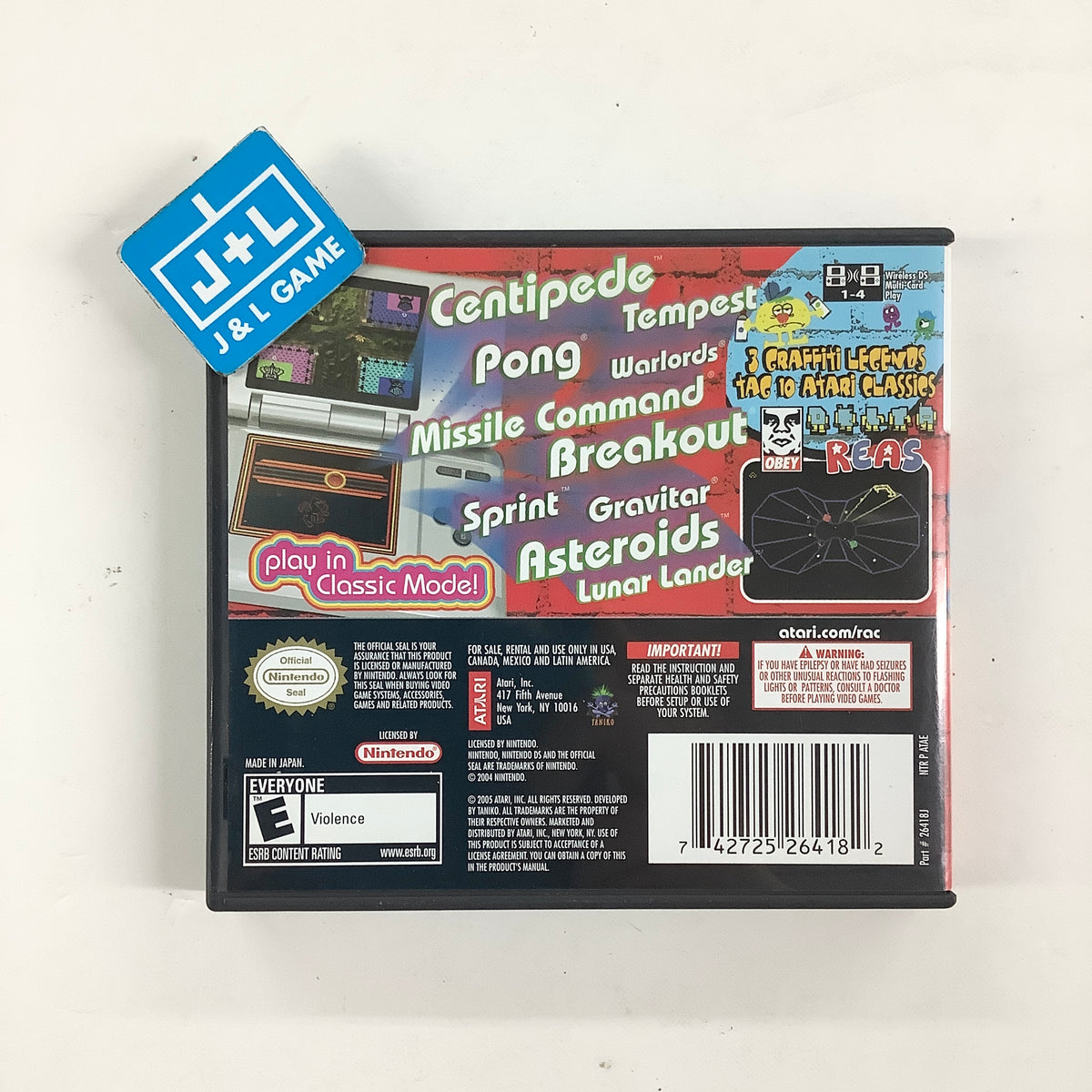 Retro Atari Classics - (NDS) Nintendo DS [Pre-Owned] Video Games Atari SA