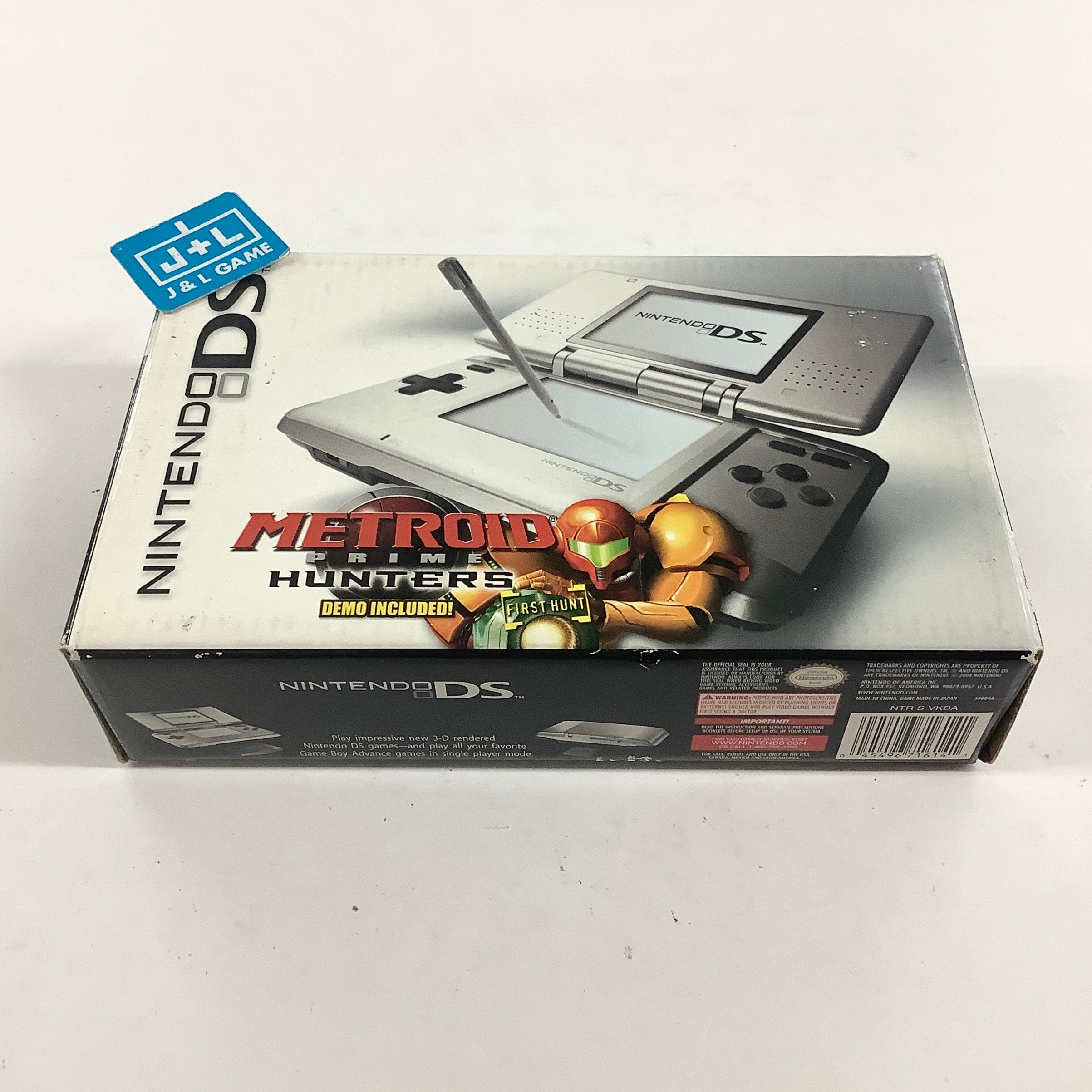 Nintendo DS Console (Platinum Silver with Metroid Prime Hunters Demo) - (NDS) Nintendo DS [Pre-Owned] Consoles Nintendo
