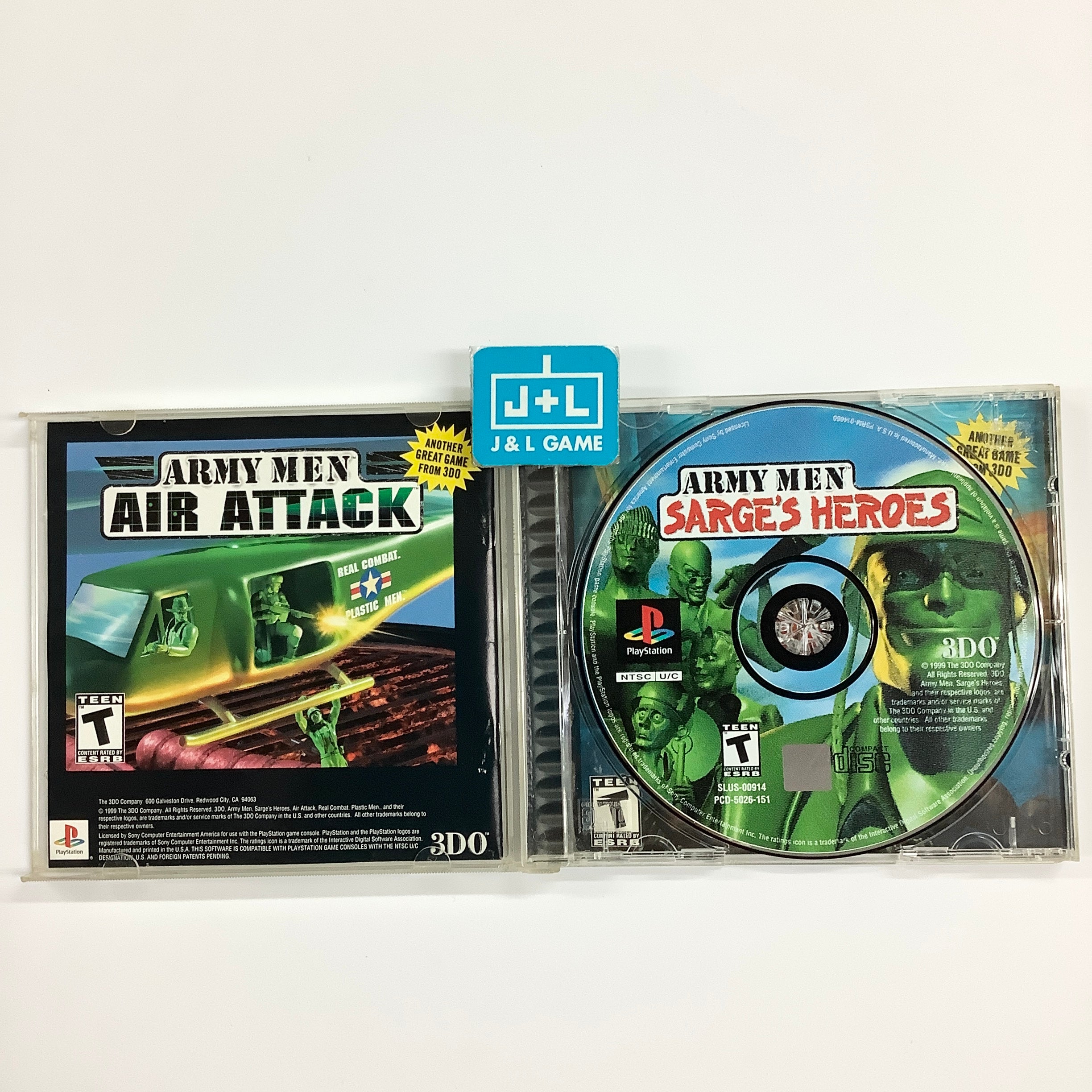 Army Men: Sarge's Heroes - (PS1) PlayStation 1 [Pre-Owned] Video Games 3DO