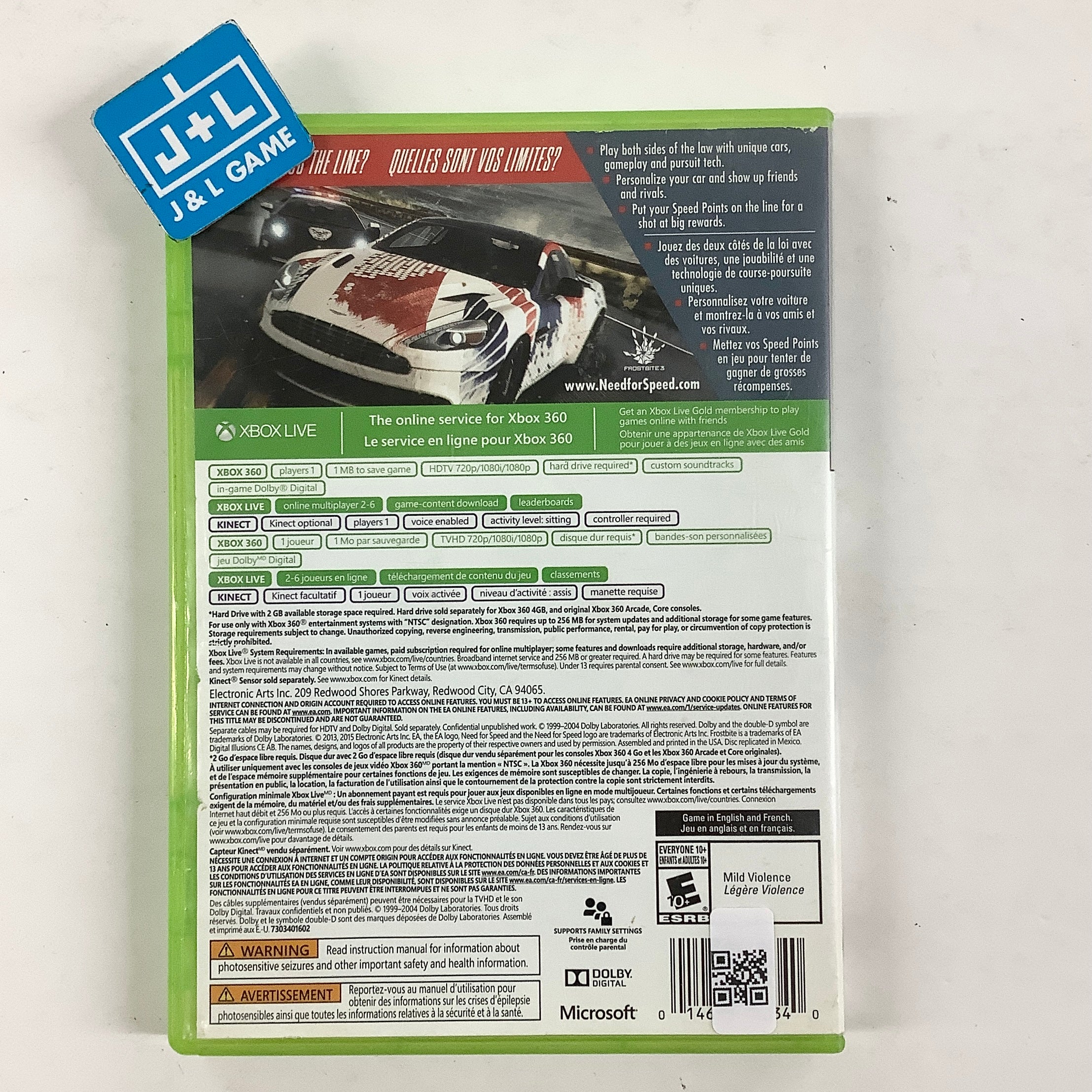 Need for Speed Rivals (Platinum Hits) - Xbox 360 [Pre-Owned] Video Games Electronic Arts