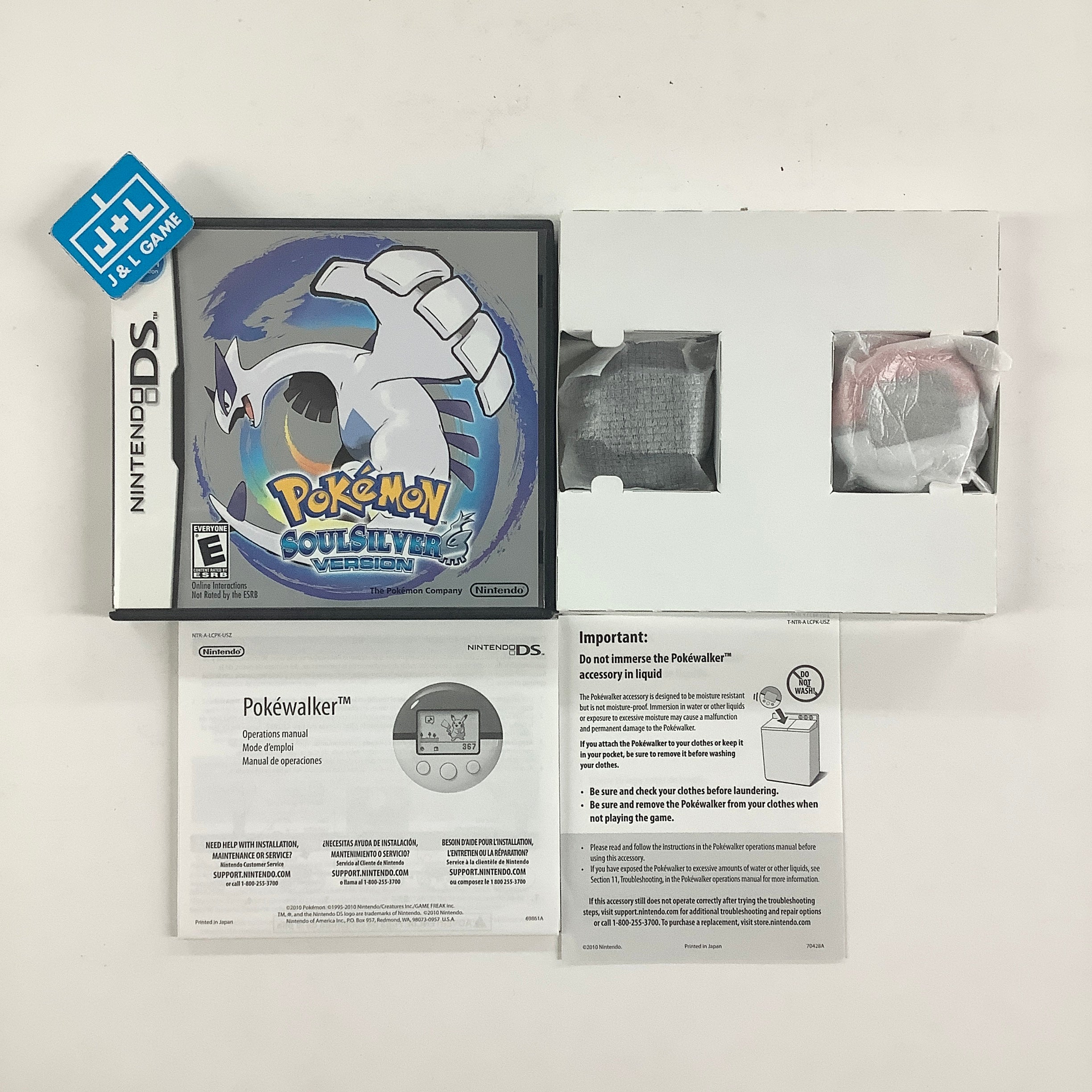 Pokemon SoulSilver Version (W/ Pokewalker)- (NDS) Nintendo DS [Pre-Owned] Video Games Nintendo