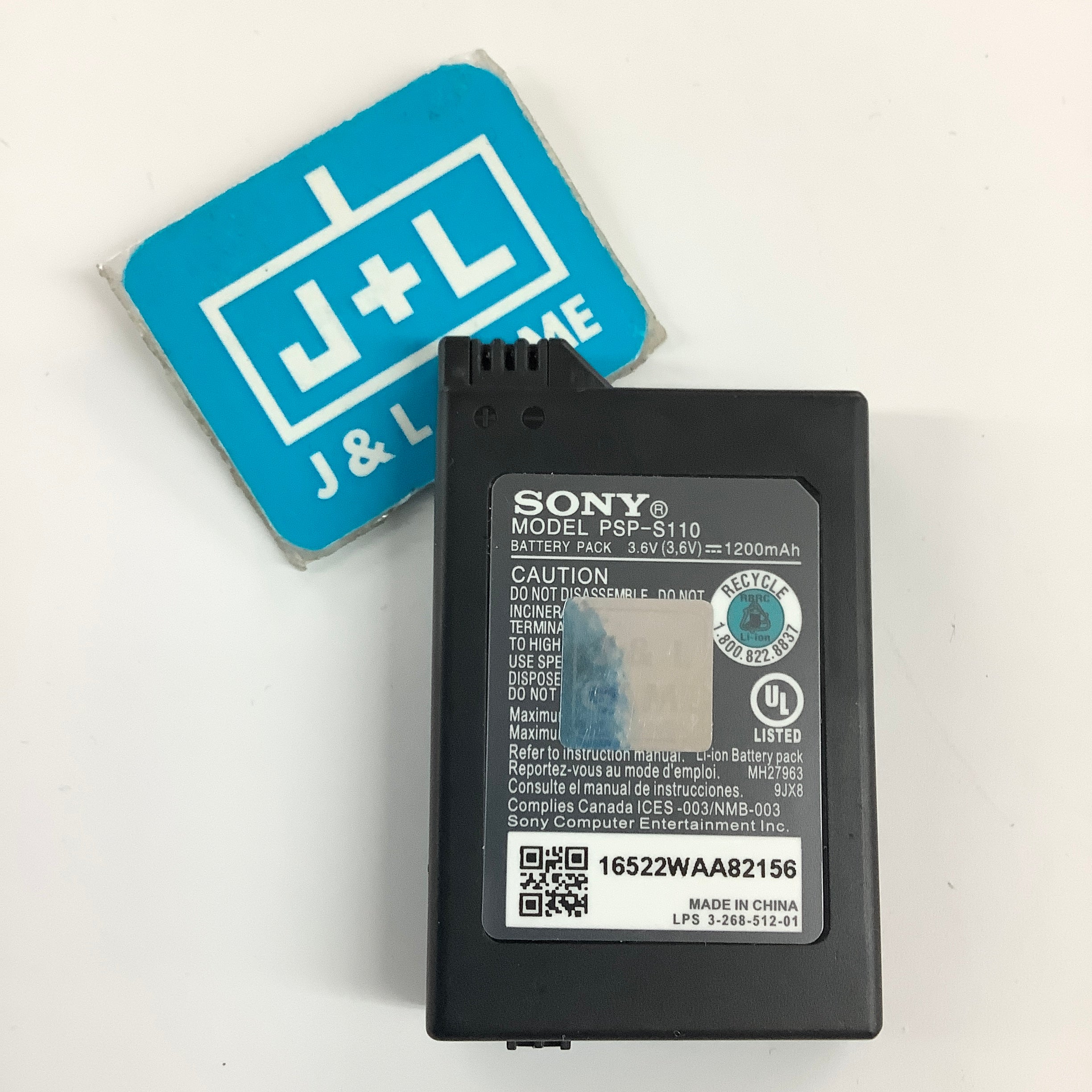 PSP-S110 Battery Pack for PSP 2000/3000 (3.6V / 1200 mAh) - Sony PSP Accessories Tomee