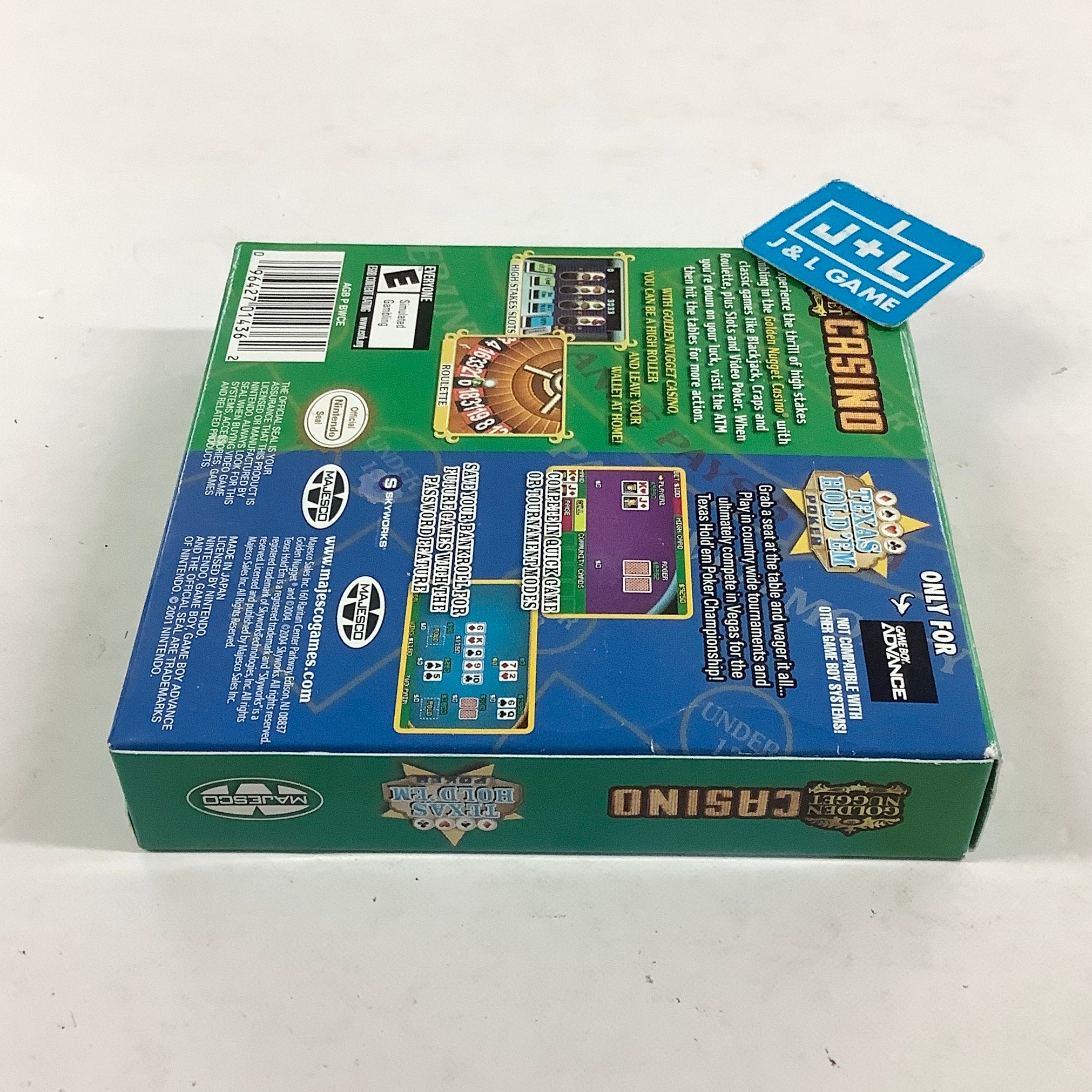 Golden Nugget Casino / Texas Hold 'Em Double Pack - (GBA) Game Boy Advance [Pre-Owned]