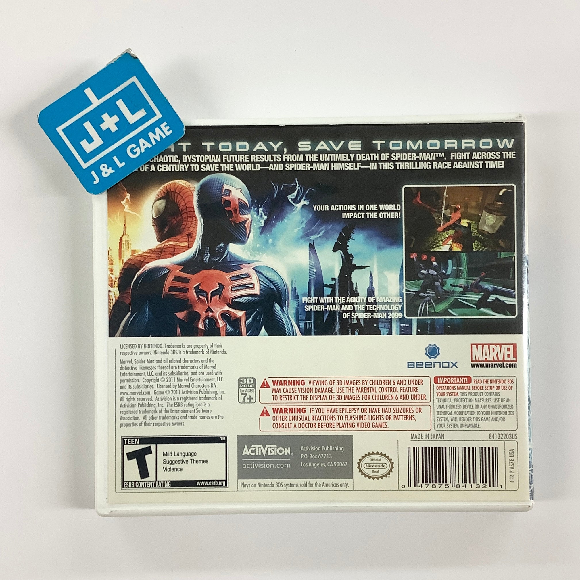 Spider-man: The Edge of Time - Nintendo 3DS [Pre-Owned] Video Games ACTIVISION