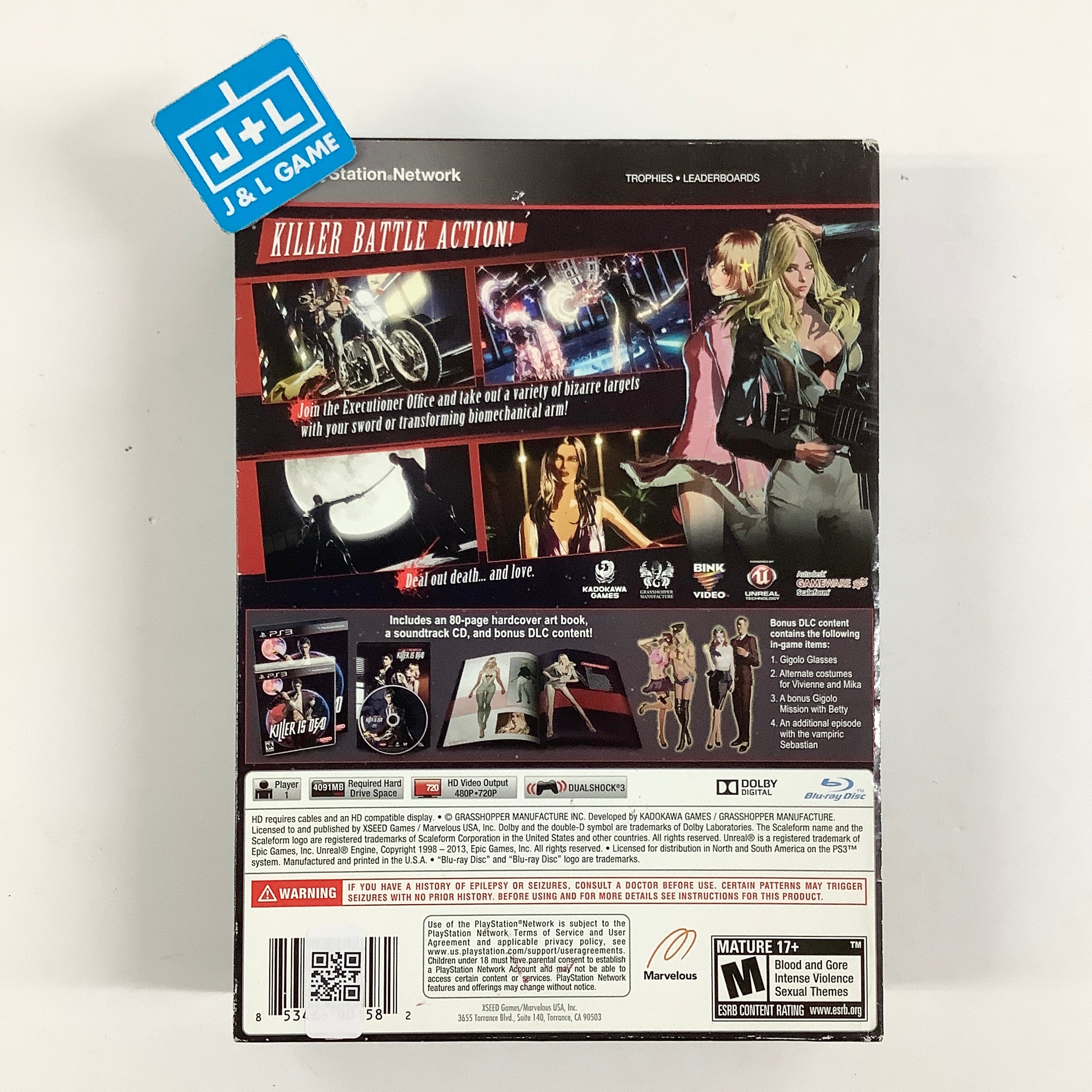 Killer Is Dead (Limited Edition) - (PS3) PlayStation 3 [Pre-Owned] Video Games XSEED Games