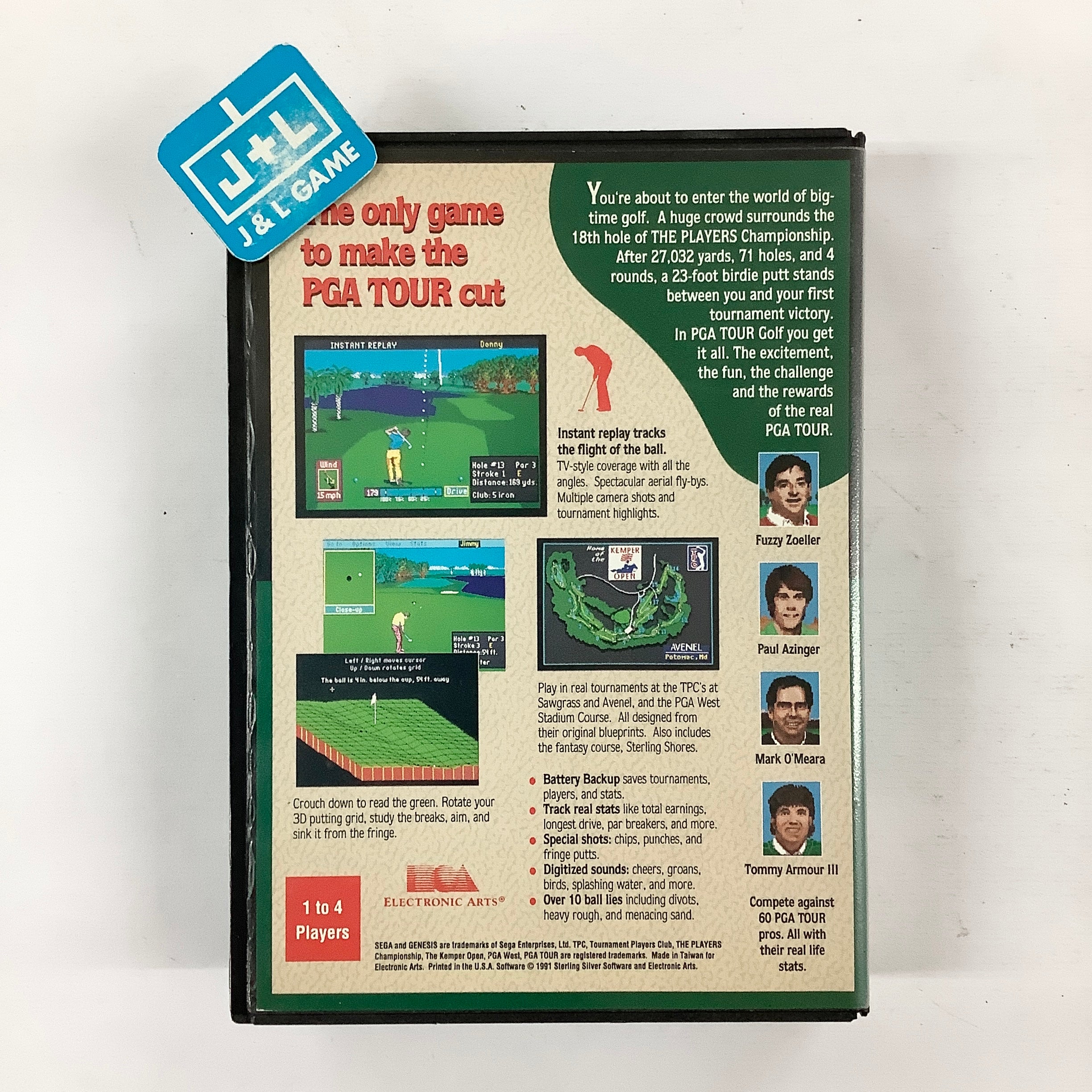 PGA Tour Golf - (SG) SEGA Genesis [Pre-Owned] Video Games Electronic Arts   