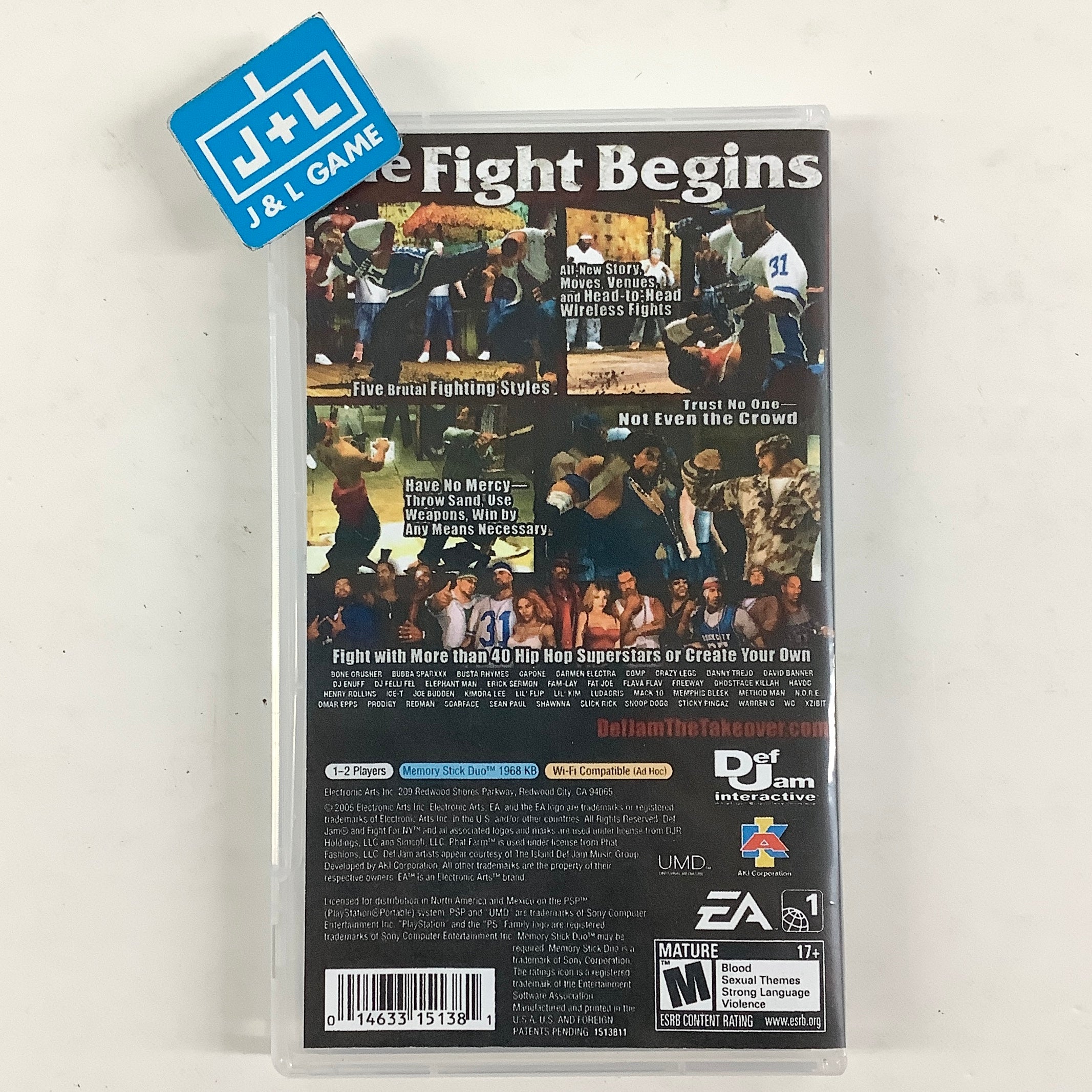 Def Jam: Fight for NY: The Takeover - SONY PSP [Pre-Owned] Video Games EA Games