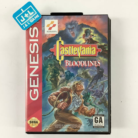 Castlevania: Bloodlines - (SG) SEGA Genesis  [Pre-Owned] Video Games Konami   
