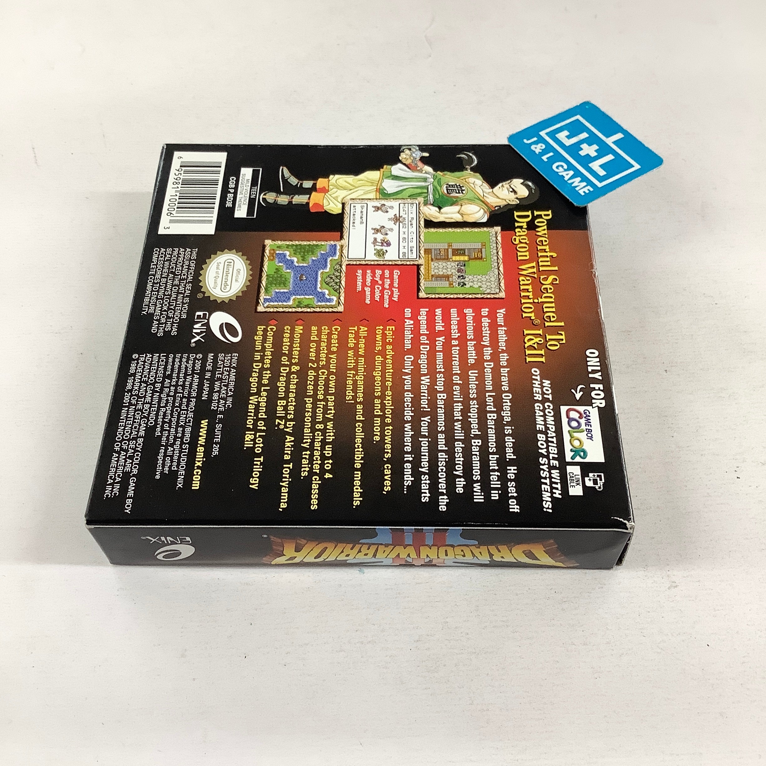 Dragon Warrior III - (GBC) Game Boy Color [Pre-Owned] Video Games Enix Corporation