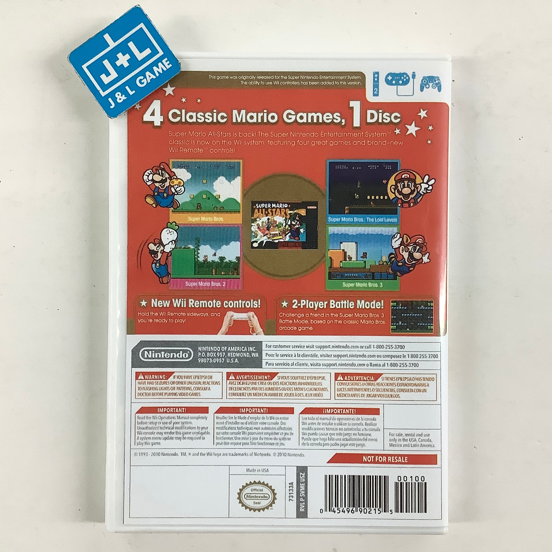 Super Mario All-Stars - Nintendo Wii [Pre-Owned] Video Games Nintendo