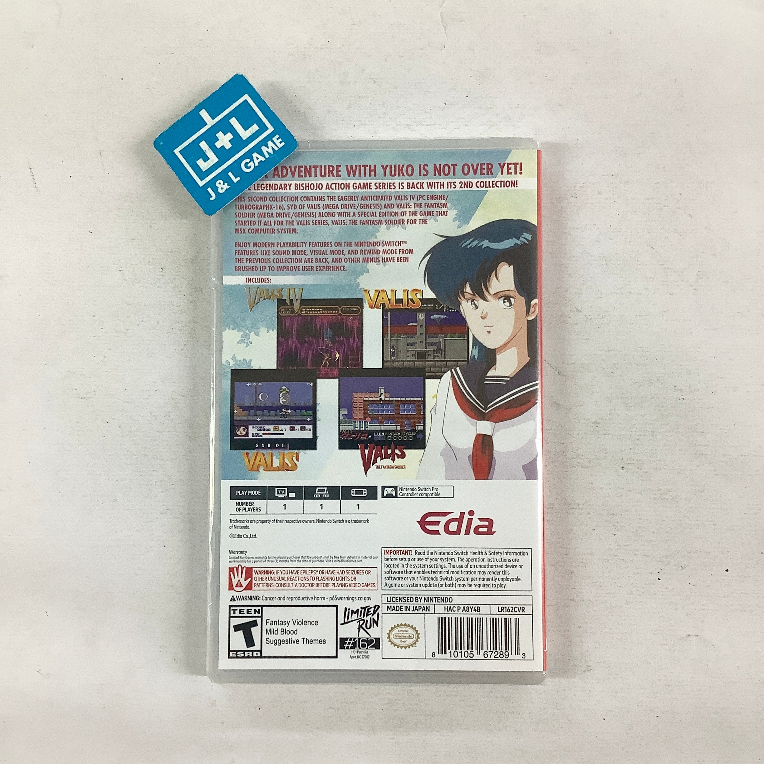 Valis The Fantasm Soldier Collection II (Limited Run #162) - (NSW) Nintendo Switch LIMITED RUN GAMES