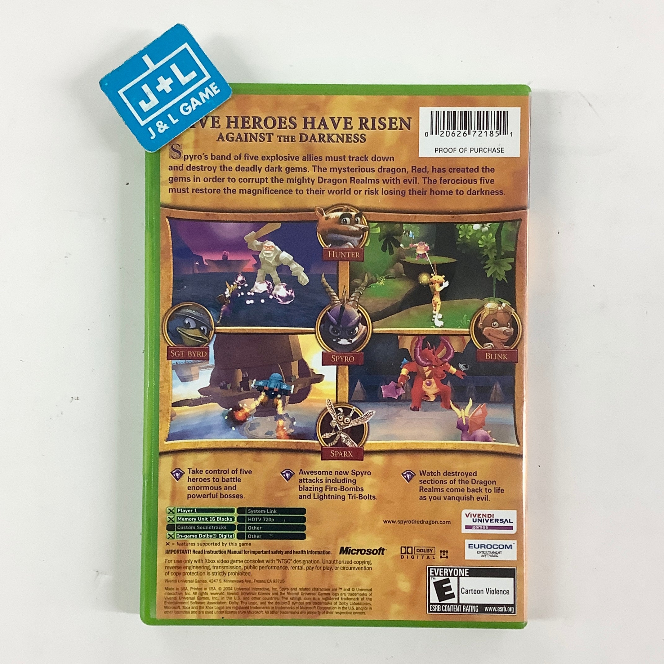 Spyro: A Hero's Tail - (XB) Xbox [PRe-Owned] Video Games VU Games