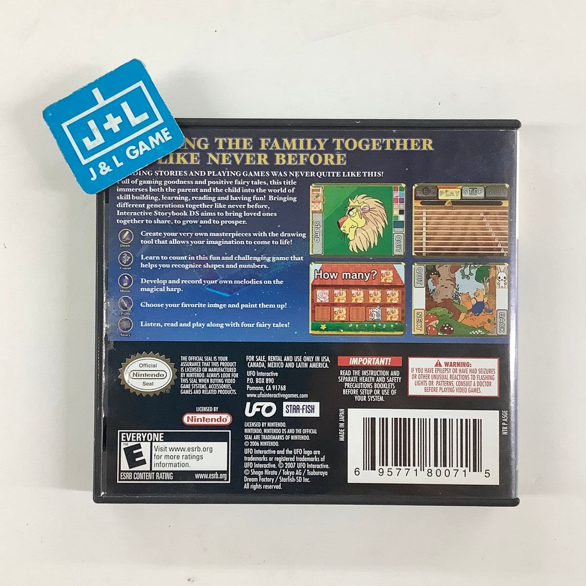 Interactive Storybook DS: Series 1 - (NDS) Nintendo DS [Pre-Owned] Video Games UFO Interactive