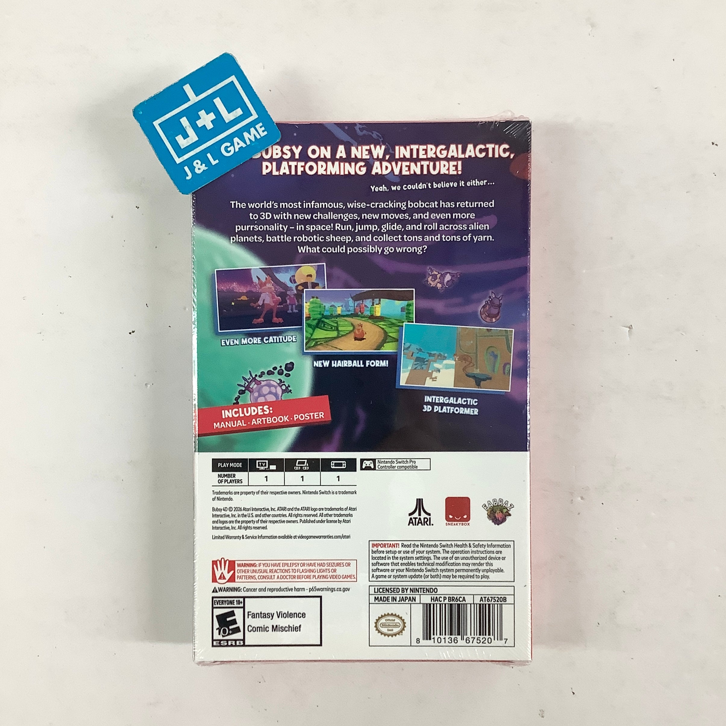 Bubsy 4D (Pawsome Edition) - (NSW) Nintendo Switch Video Games Atari