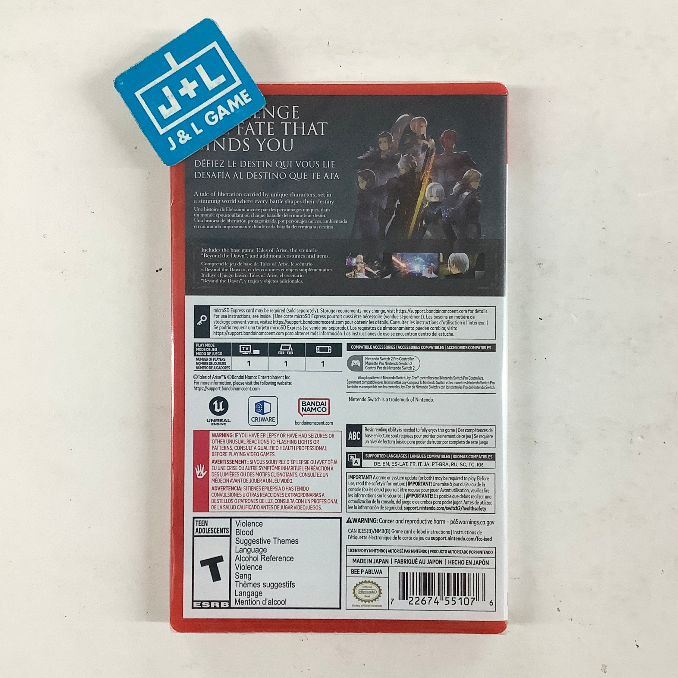 Tales of Arise: Beyond the Dawn Edition - (NS2) Nintendo Switch 2 Video Games Bandai Namco Games