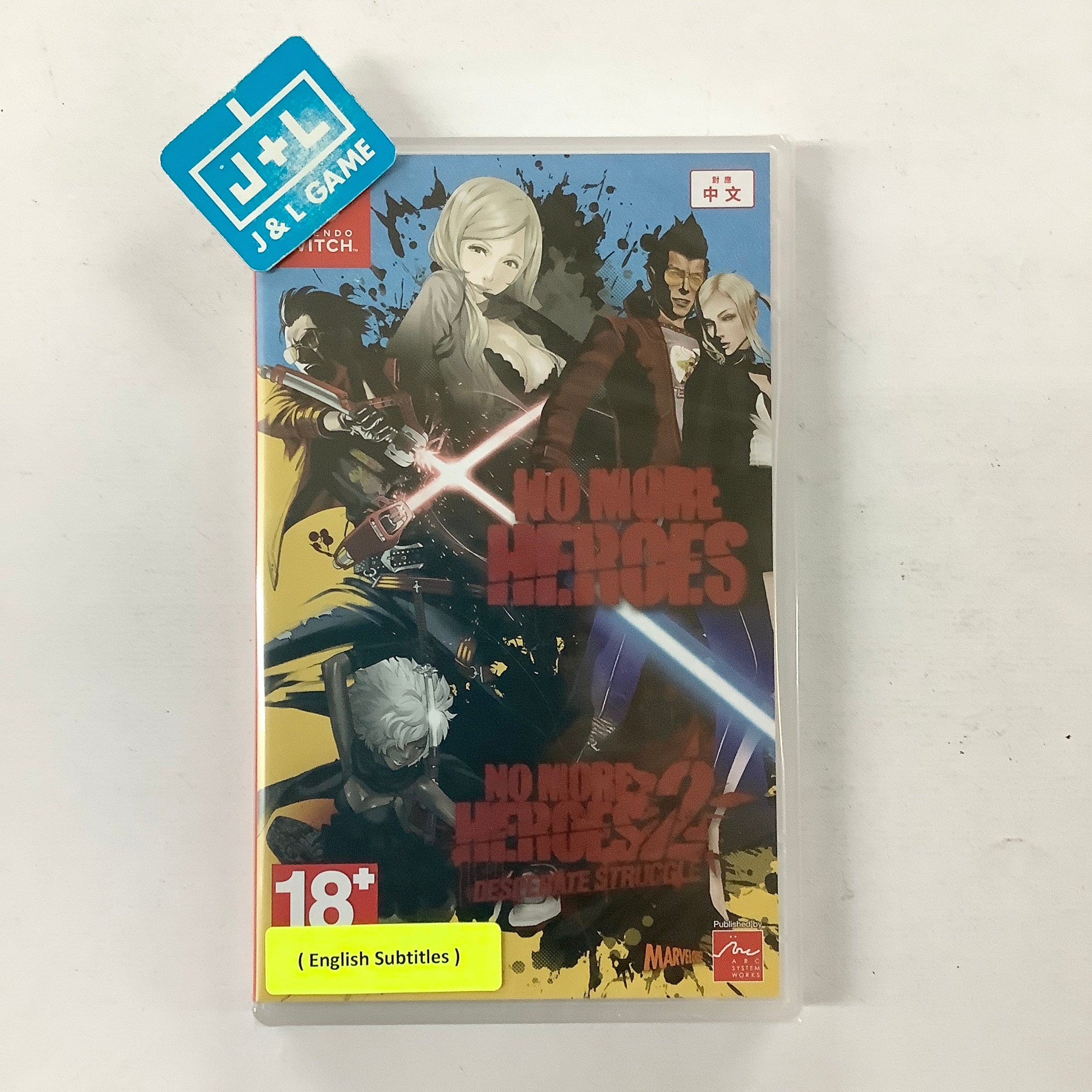 No More Heroes 1+2 - (NSW) Nintendo Switch (Asia Import) Video Games Arc System Works   