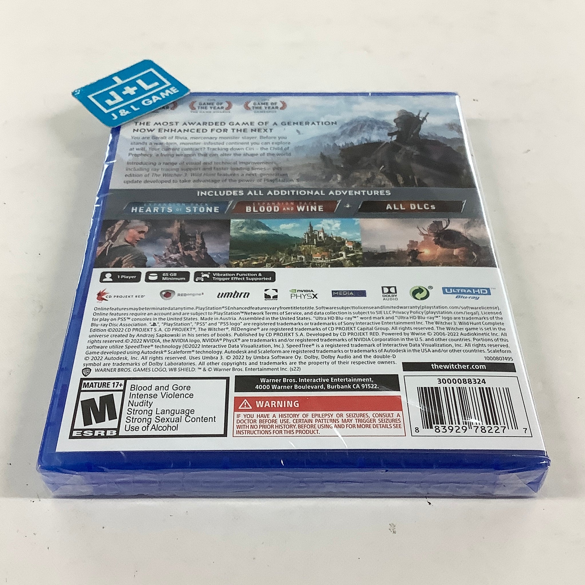 The Witcher 3: Wild Hunt (Complete Edition) - (PS5) PlayStation 5 Video Games WB Games
