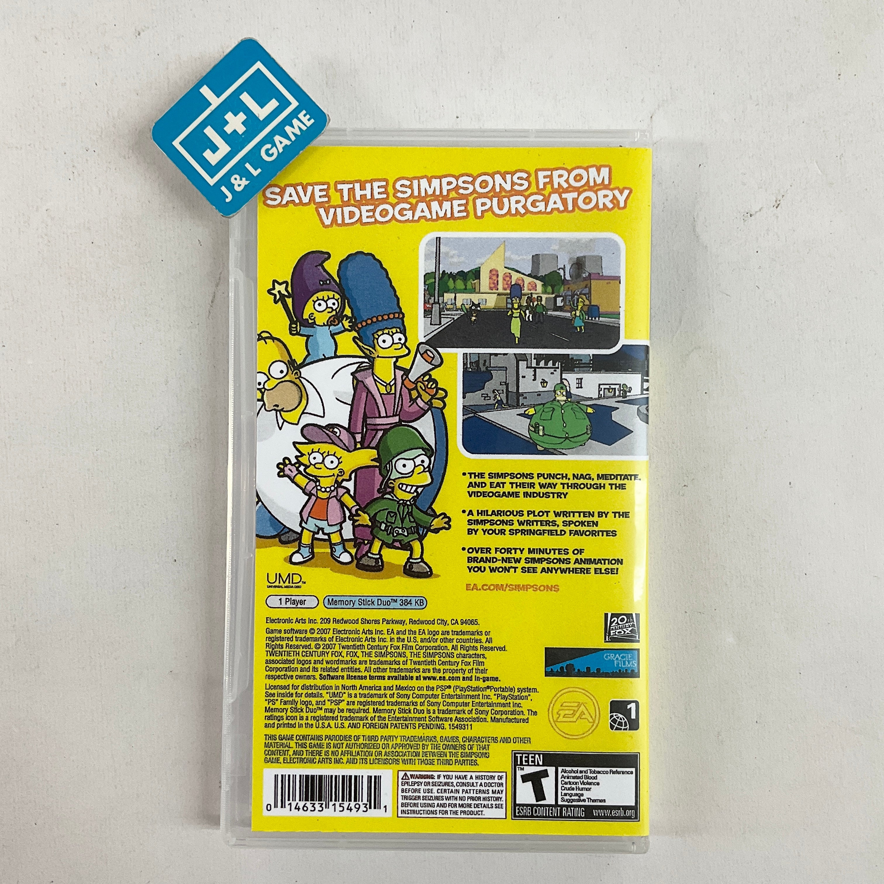 The Simpsons Game - SONY PSP [Pre-Owned] Video Games EA Games