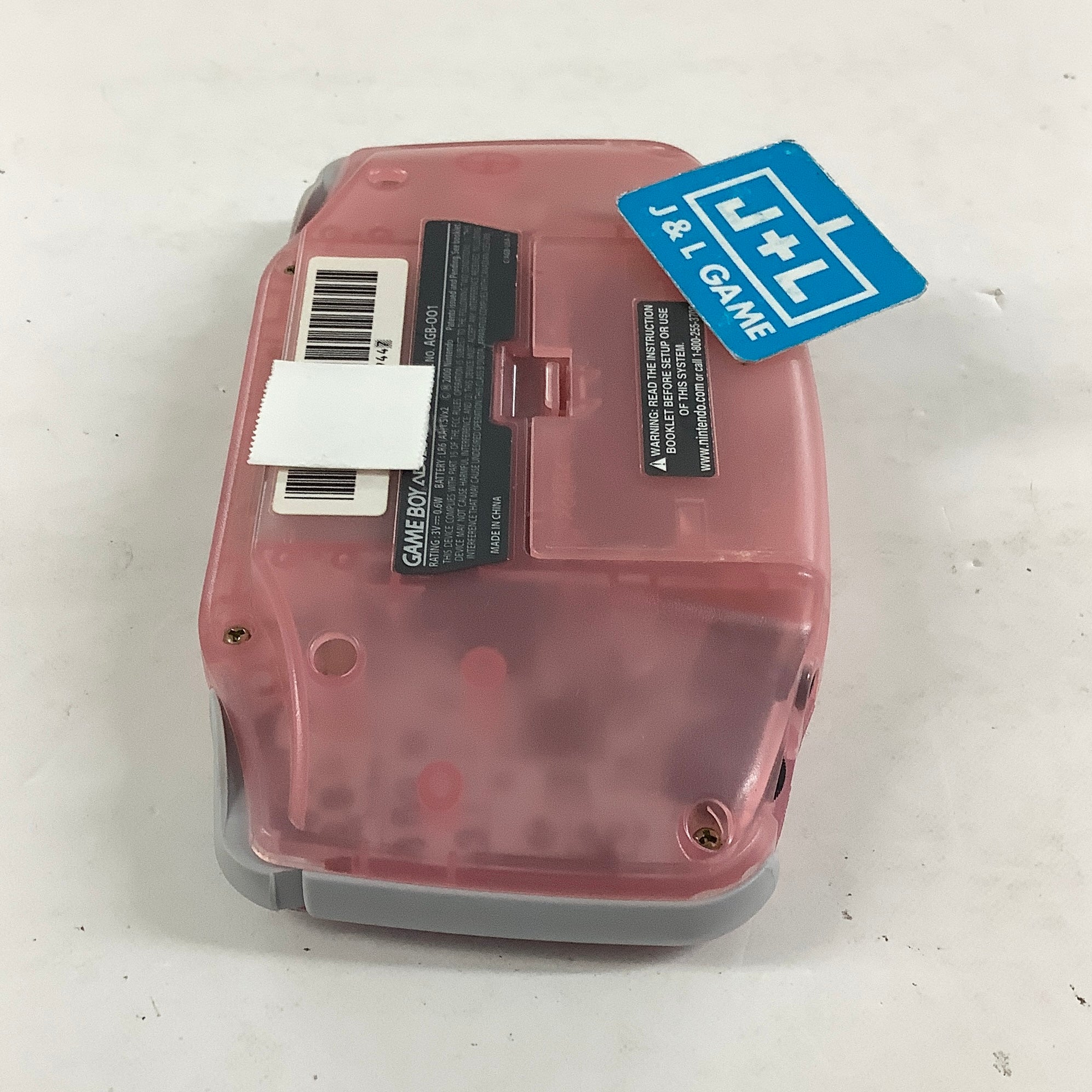 Nintendo Game Boy Advance Console (Clear Pink) - (GBA) Game Boy Advance [Pre-Owned]
