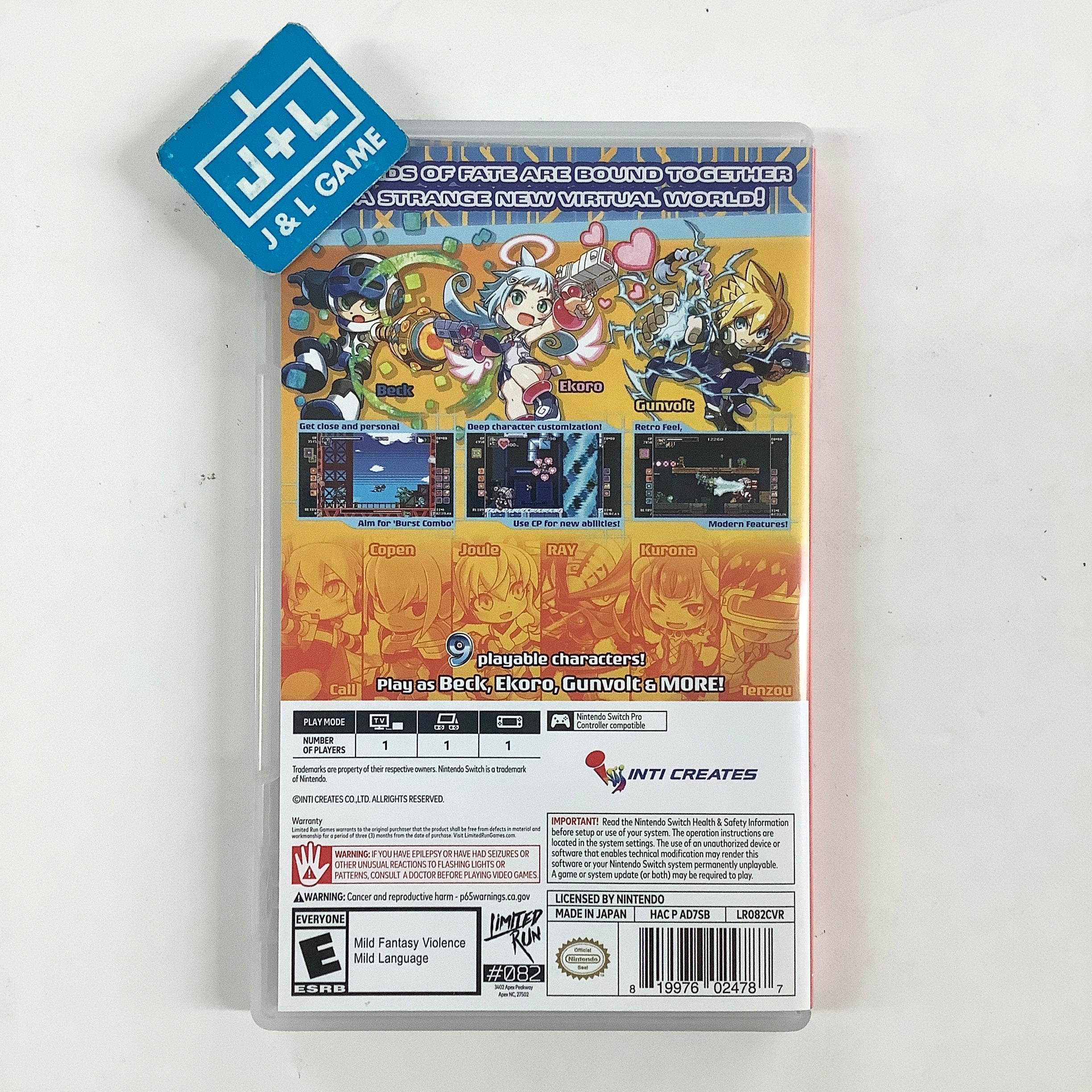 Mighty Gunvolt Burst (Limited Run Games #082) - (NSW) Nintendo Switch [Pre-Owned] Video Games Limited Run Games