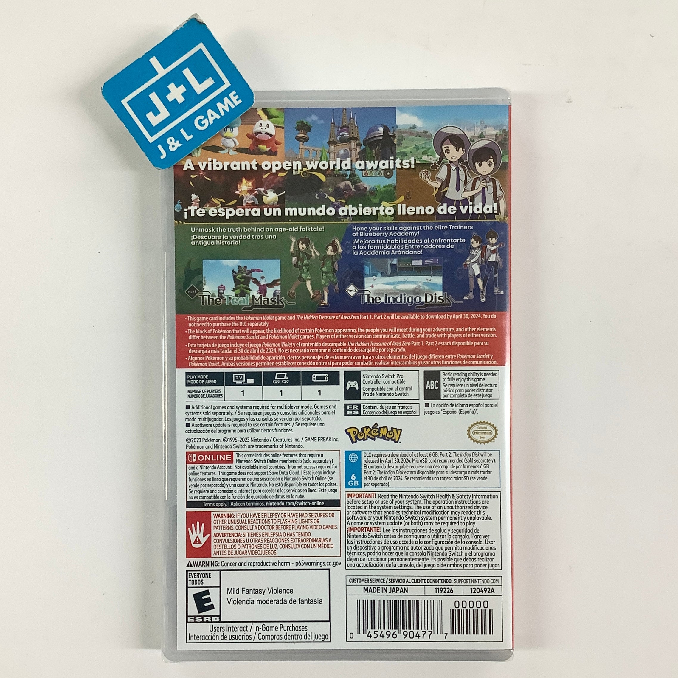 Pokémon Violet + The Hidden Treasure of Area Zero - (NSW) Nintendo Switch Video Games Nintendo